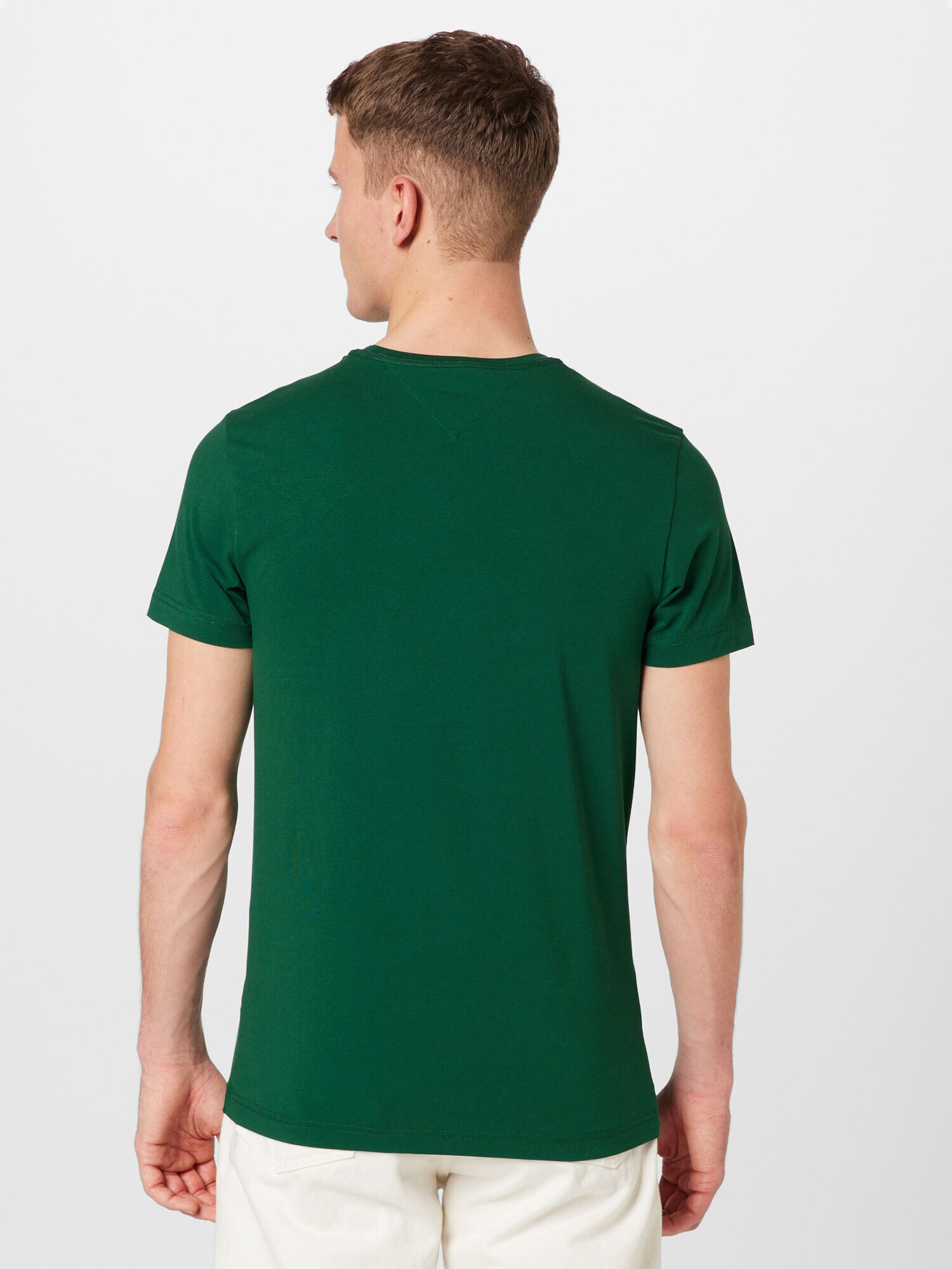 TOMMY HILFIGER Tricou verde închis - Pled.ro