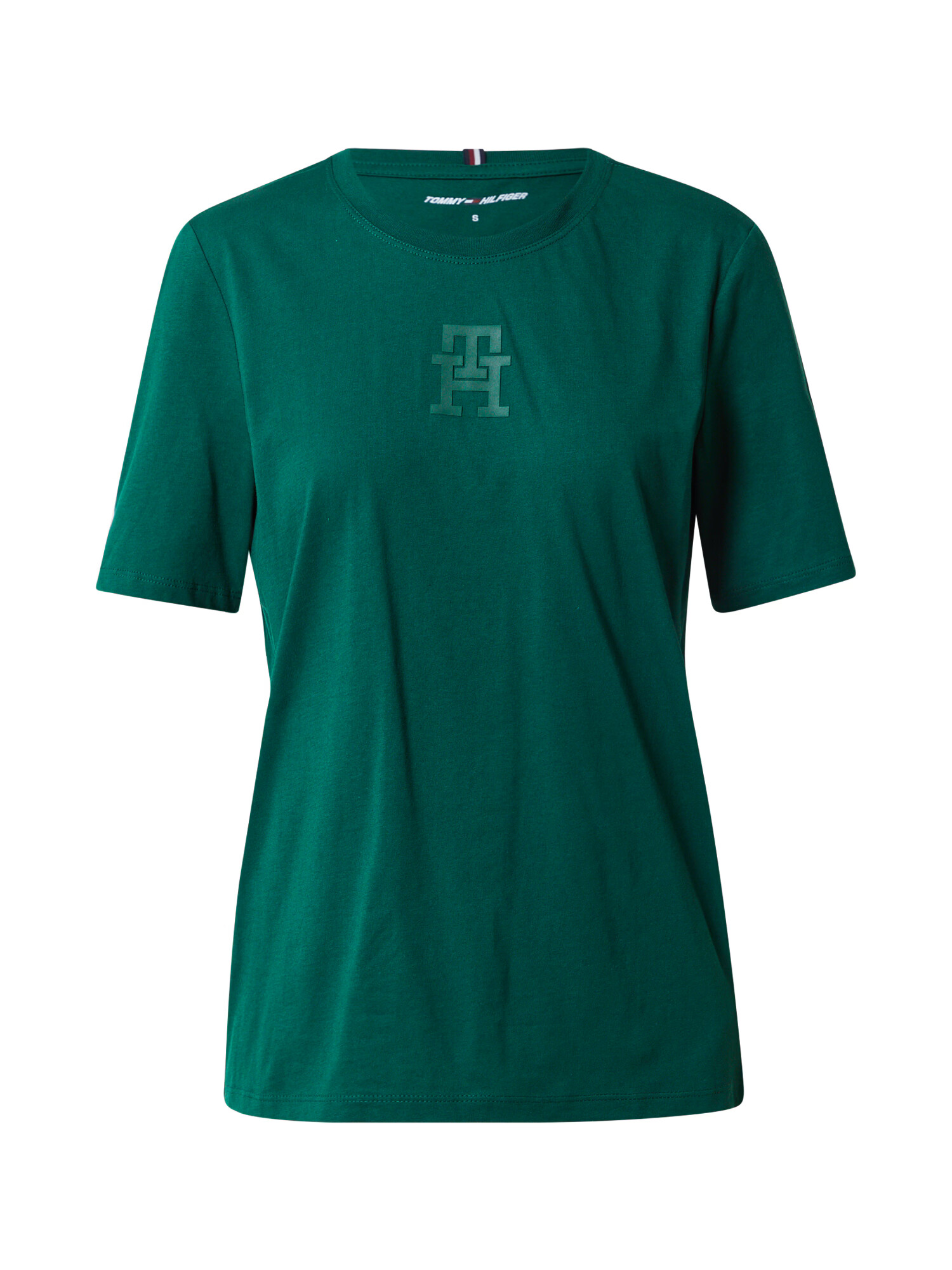 TOMMY HILFIGER Tricou verde smarald - Pled.ro