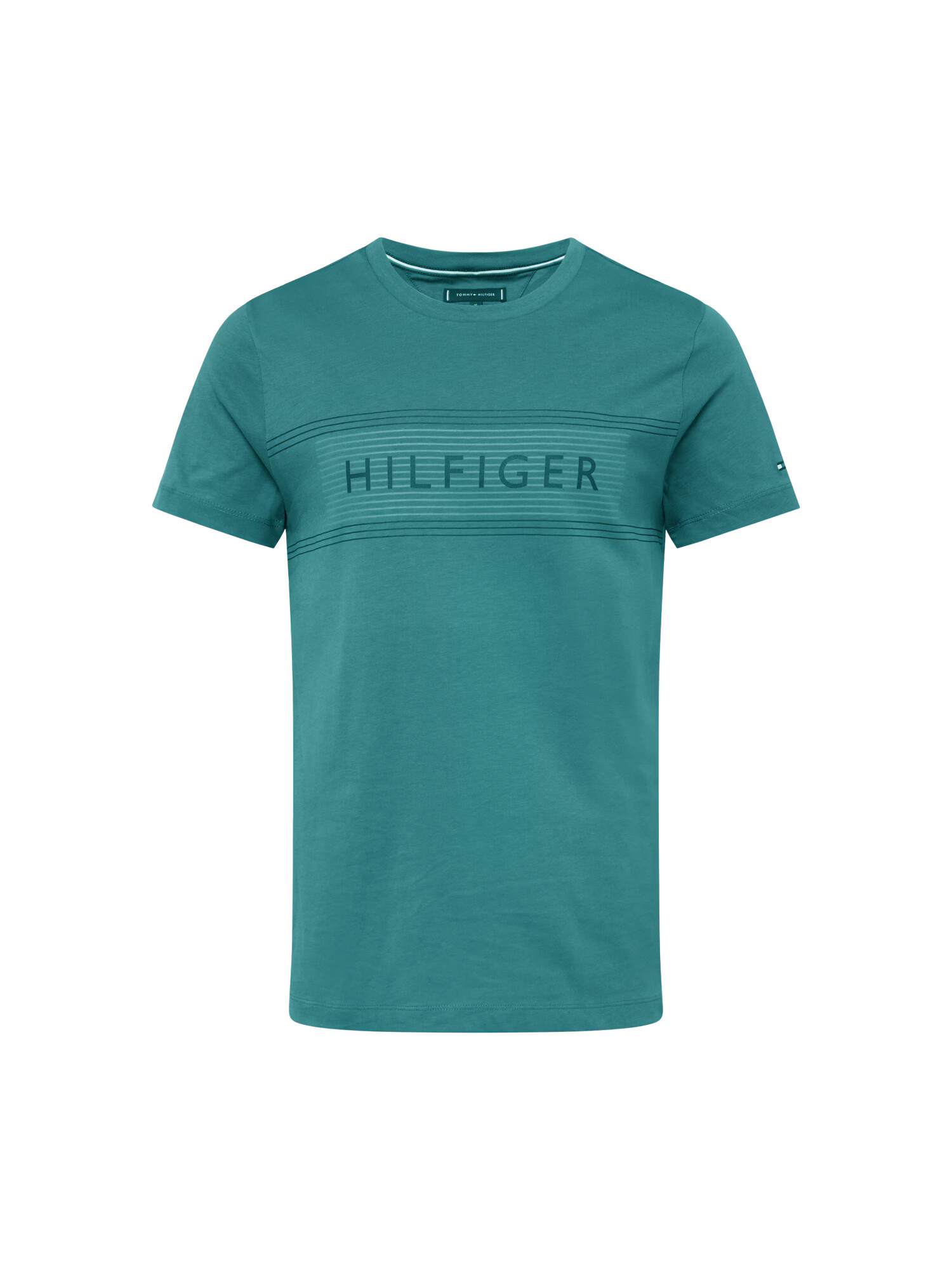 TOMMY HILFIGER Tricou verde smarald / roșu / negru - Pled.ro