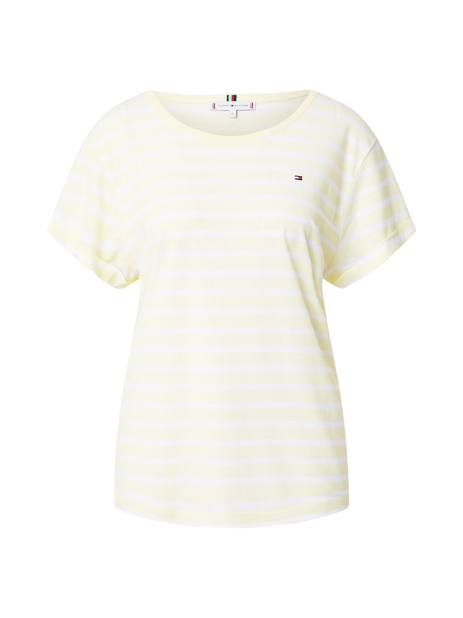 TOMMY HILFIGER Tricou 'Vikki' bleumarin / galben deschis / roșu / alb - Pled.ro