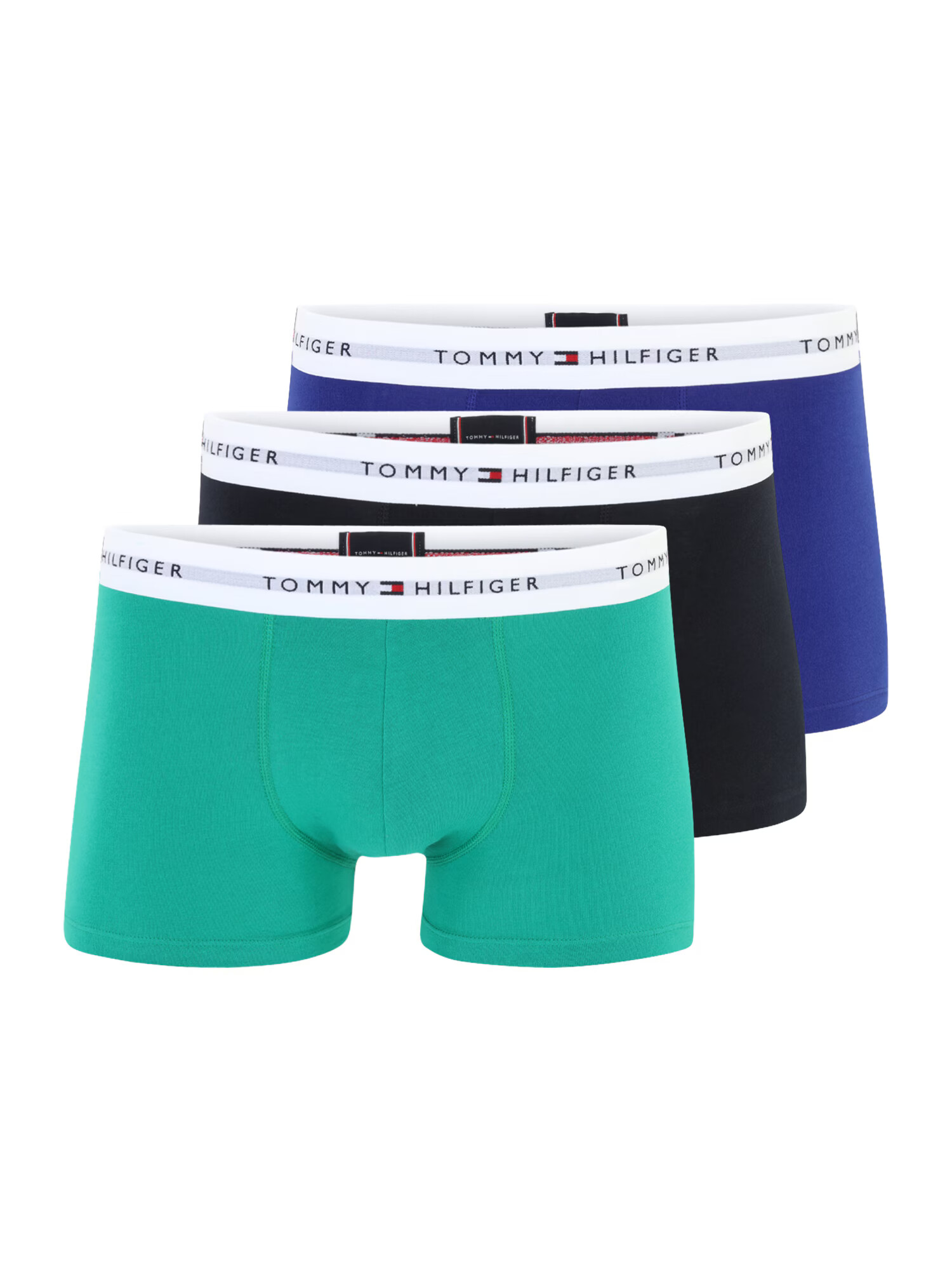 Tommy Hilfiger Underwear Boxeri albastru regal / verde jad / negru / alb - Pled.ro