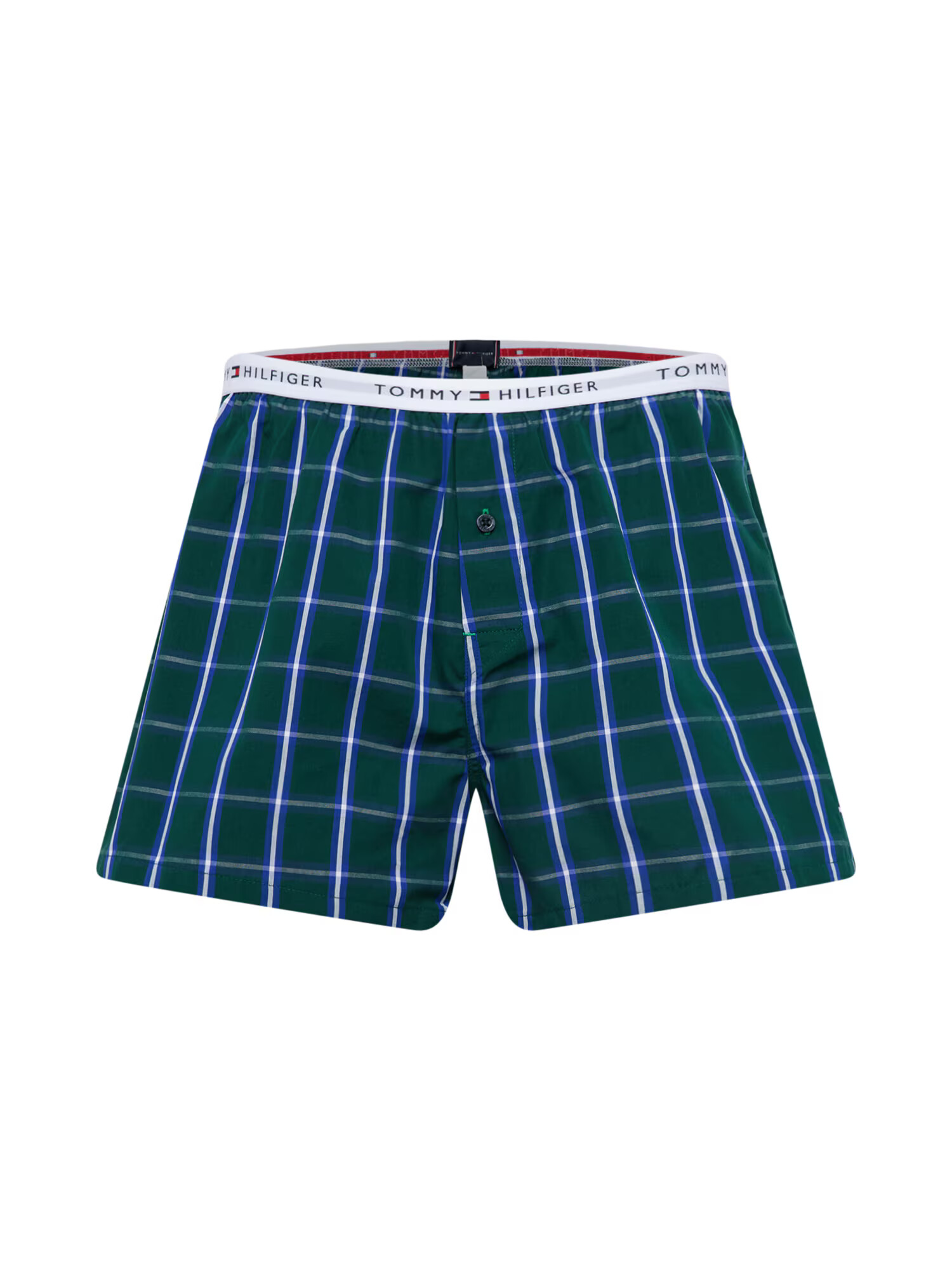 Tommy Hilfiger Underwear Boxeri albastru / verde smarald / alb murdar - Pled.ro