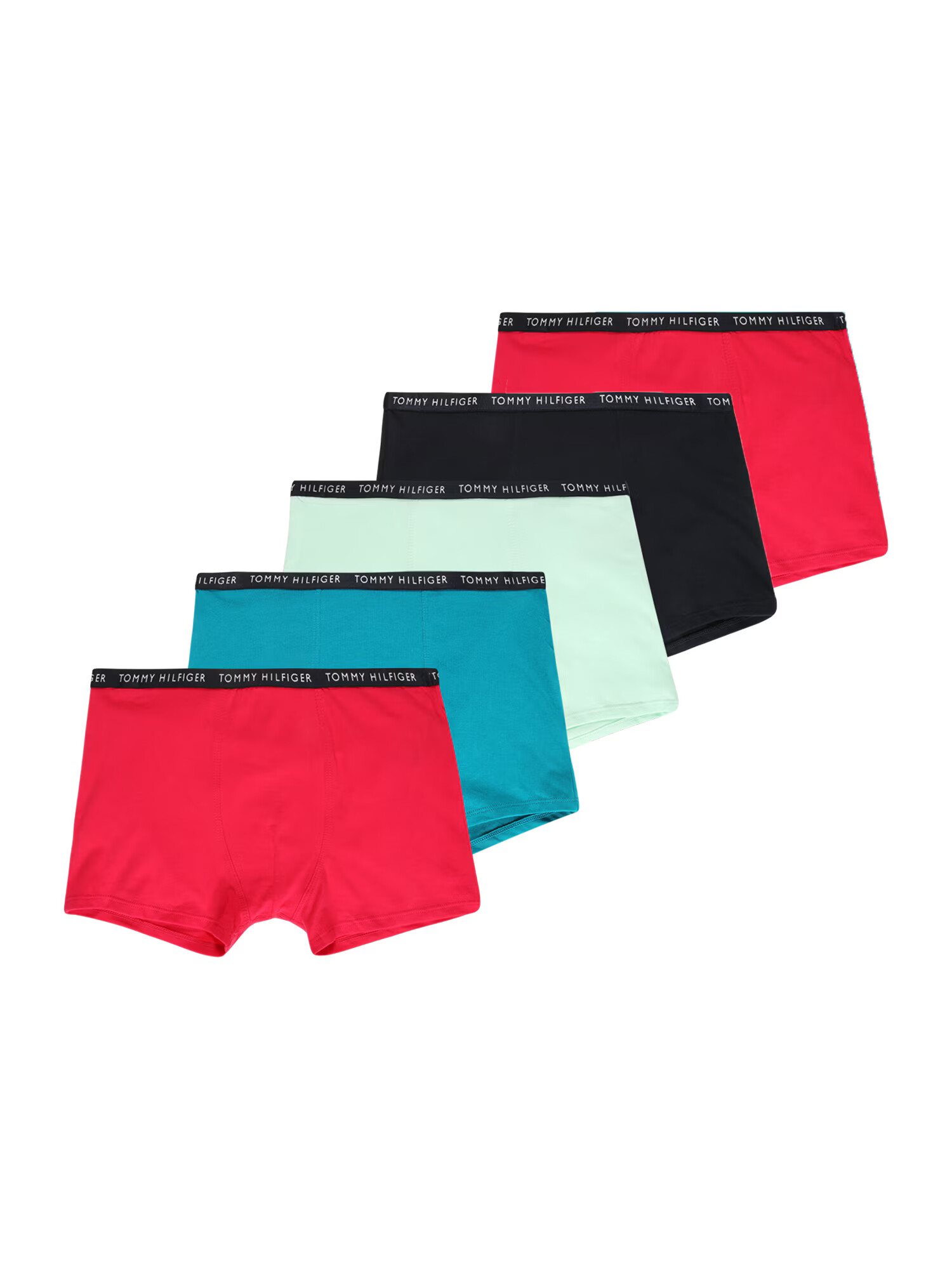 Tommy Hilfiger Underwear Chiloţi albastru marin / azuriu / verde mentă / roșu - Pled.ro