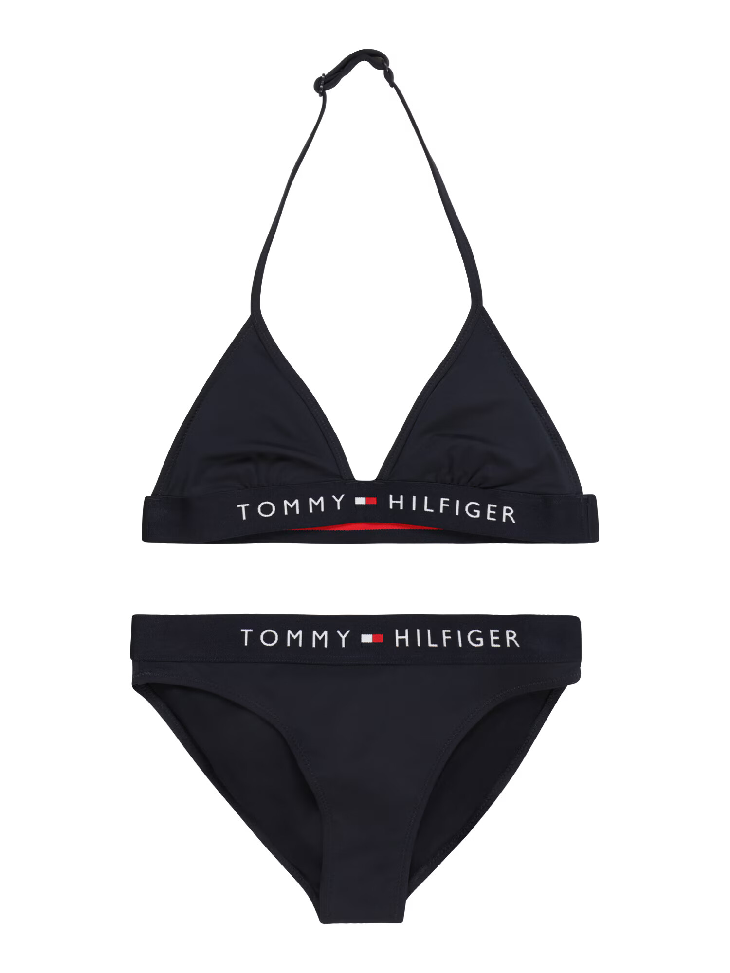 Tommy Hilfiger Underwear Costum de baie două piese albastru noapte / roșu / alb - Pled.ro