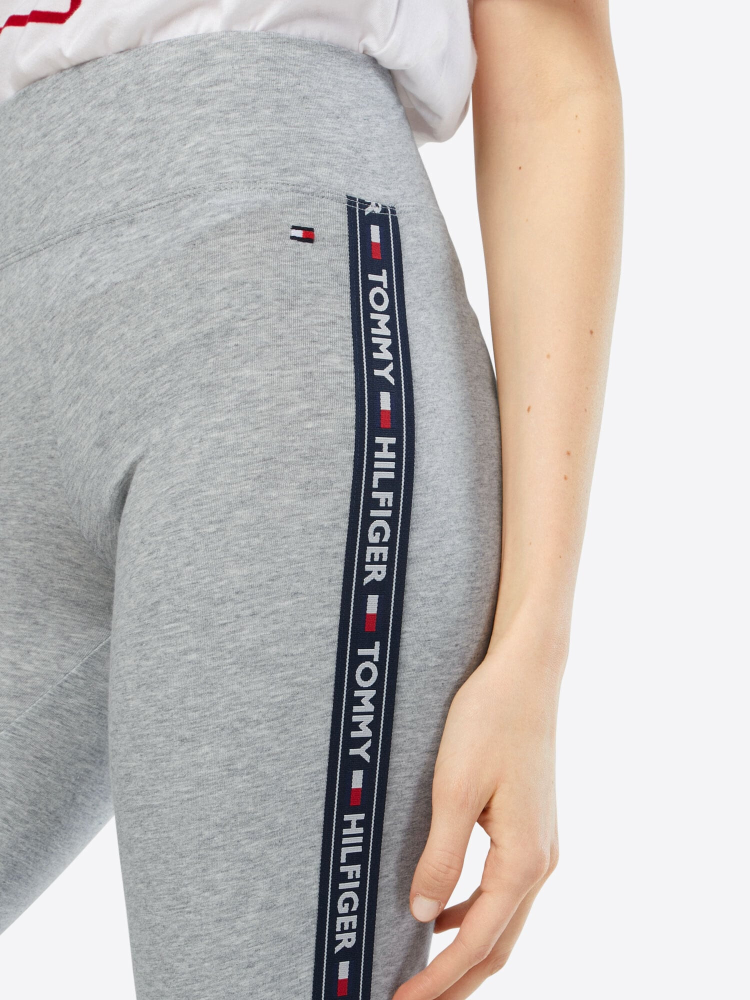 Tommy Hilfiger Underwear Leggings bleumarin / gri amestecat / roșu / alb - Pled.ro