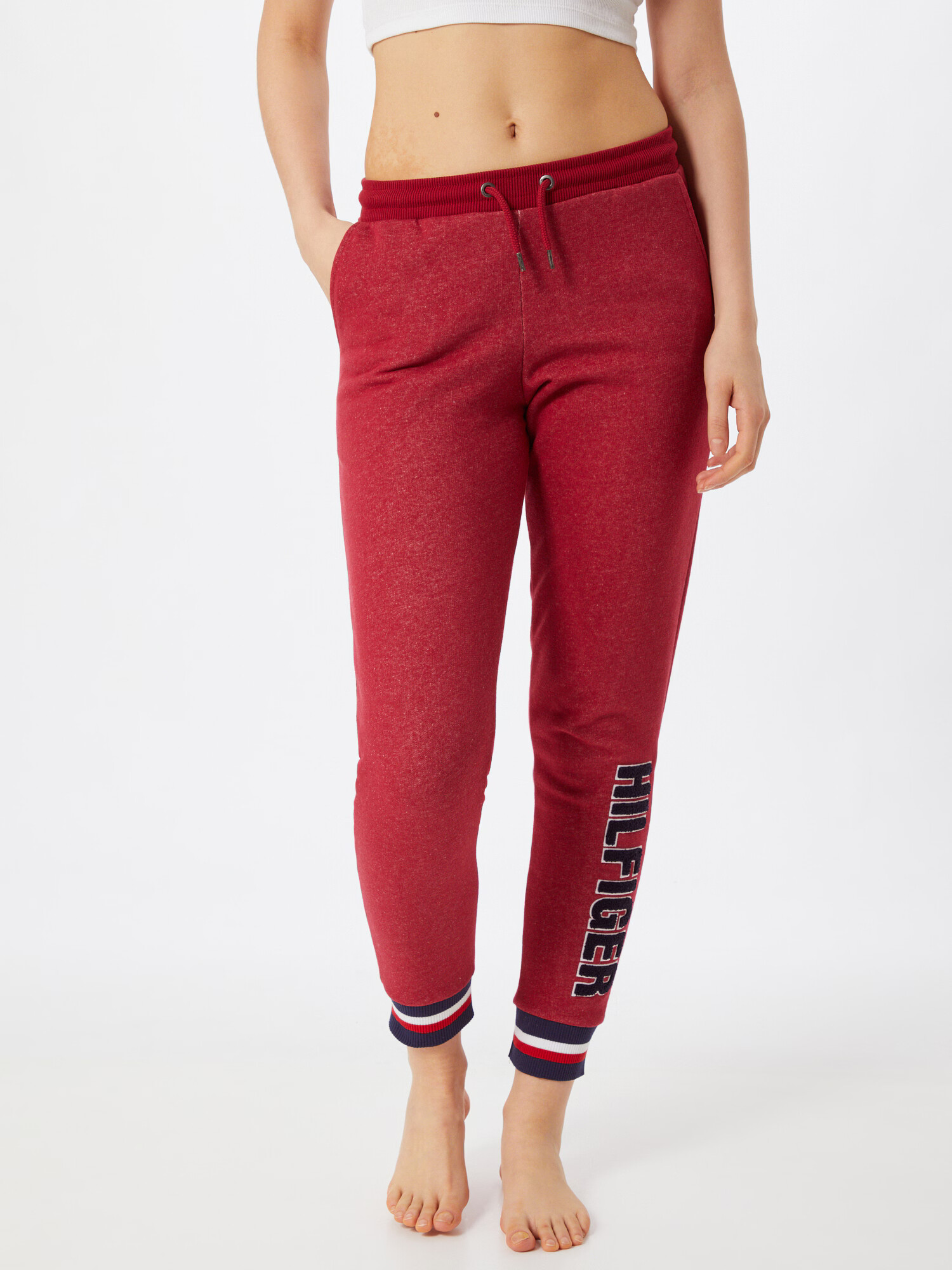 Tommy Hilfiger Underwear Pantaloni de pijama albastru închis / roșu amestecat / alb - Pled.ro