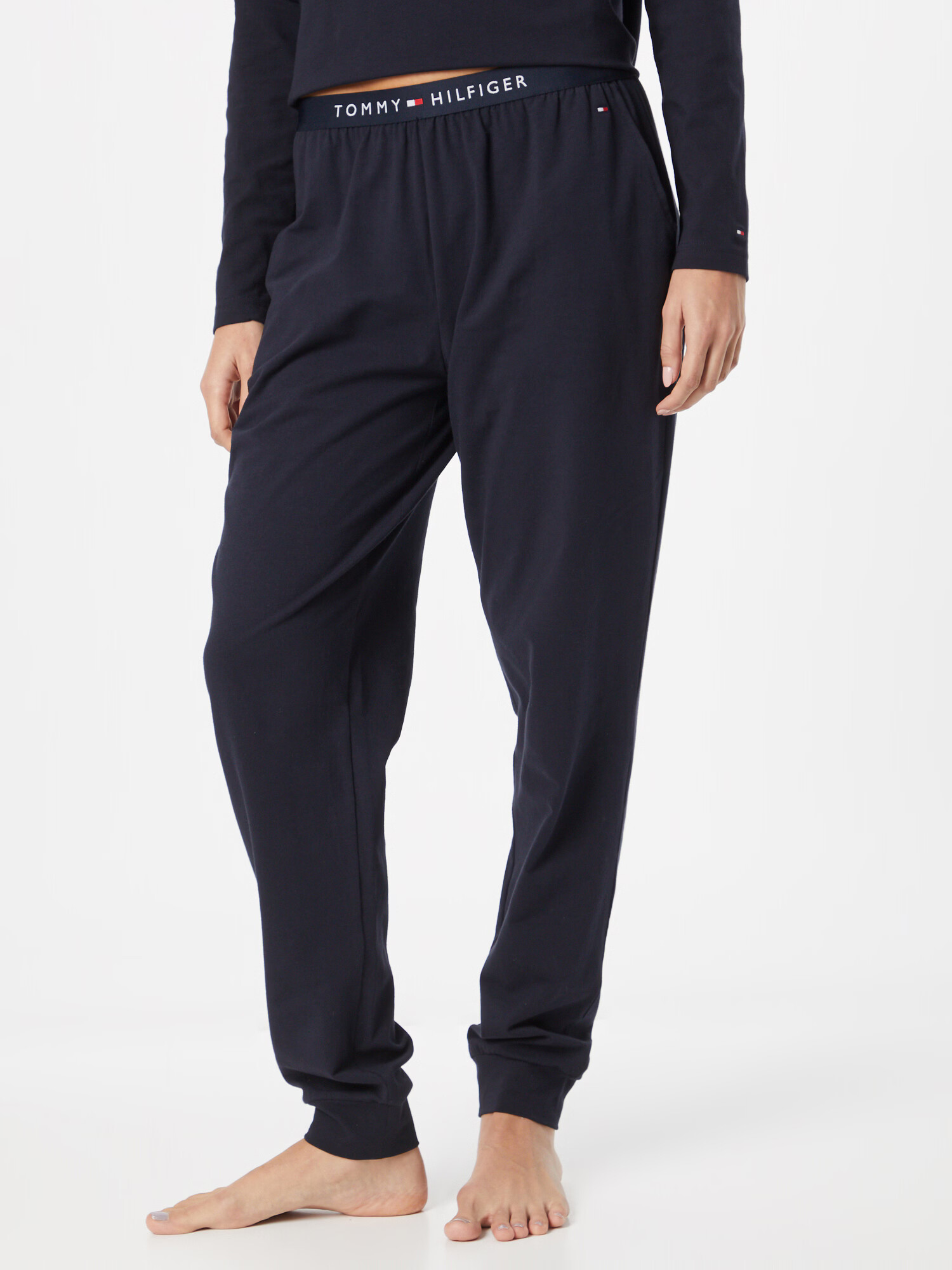 Tommy Hilfiger Underwear Pantaloni de pijama bleumarin / roșu / alb - Pled.ro