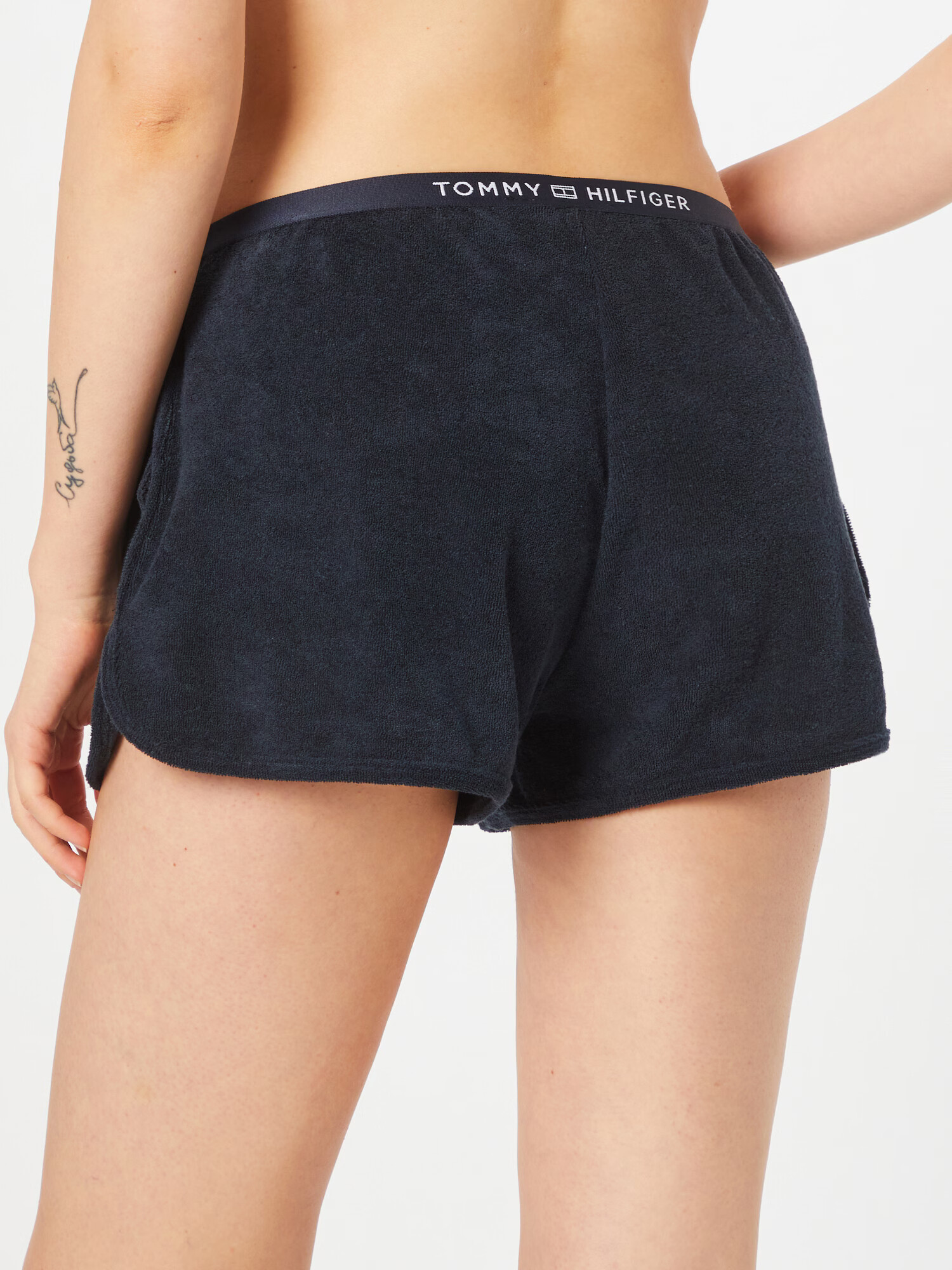 Tommy Hilfiger Underwear Pantaloni de pijama 'TERRY' albastru marin / alb - Pled.ro