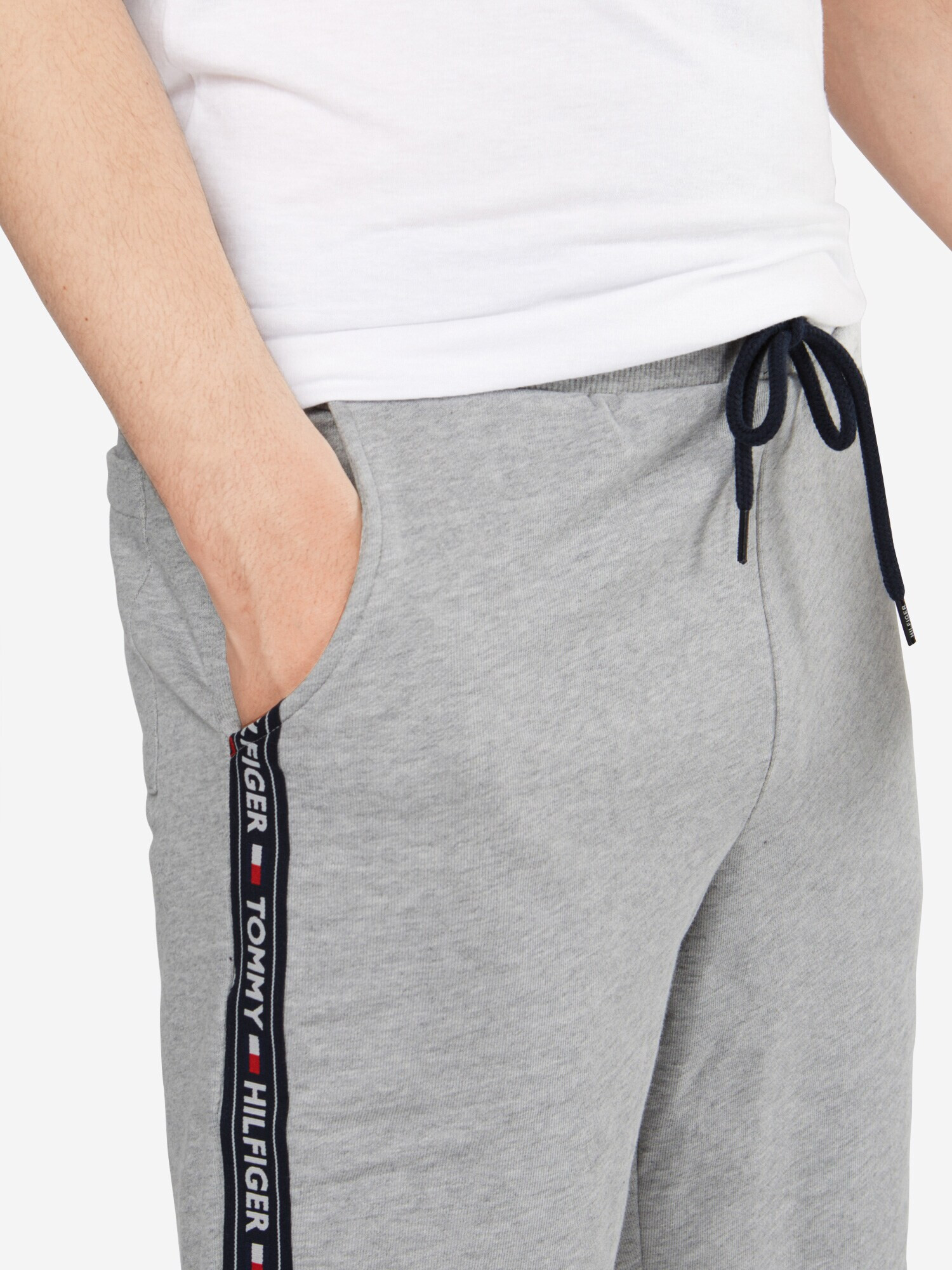 Tommy Hilfiger Underwear Pantaloni 'Nostalgia' gri / negru - Pled.ro