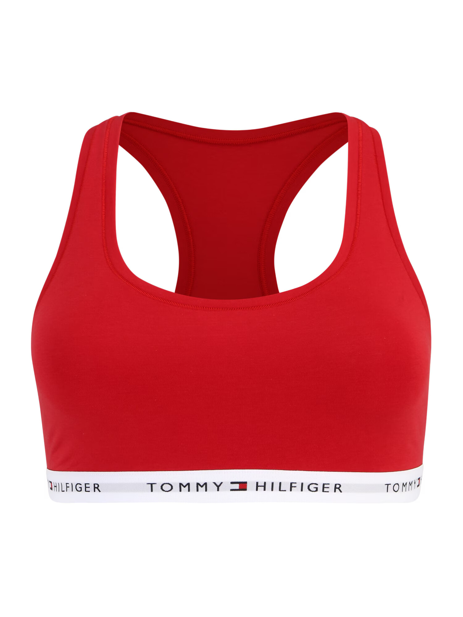 Tommy Hilfiger Underwear Plus Sutien roșu / negru / alb murdar - Pled.ro