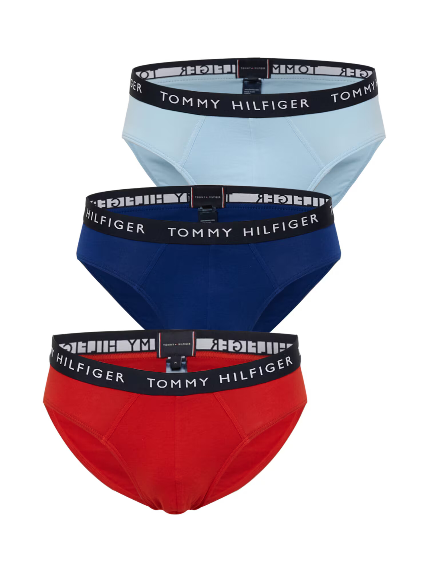 Tommy Hilfiger Underwear Slip bleumarin / albastru deschis / roșu ruginiu / negru - Pled.ro