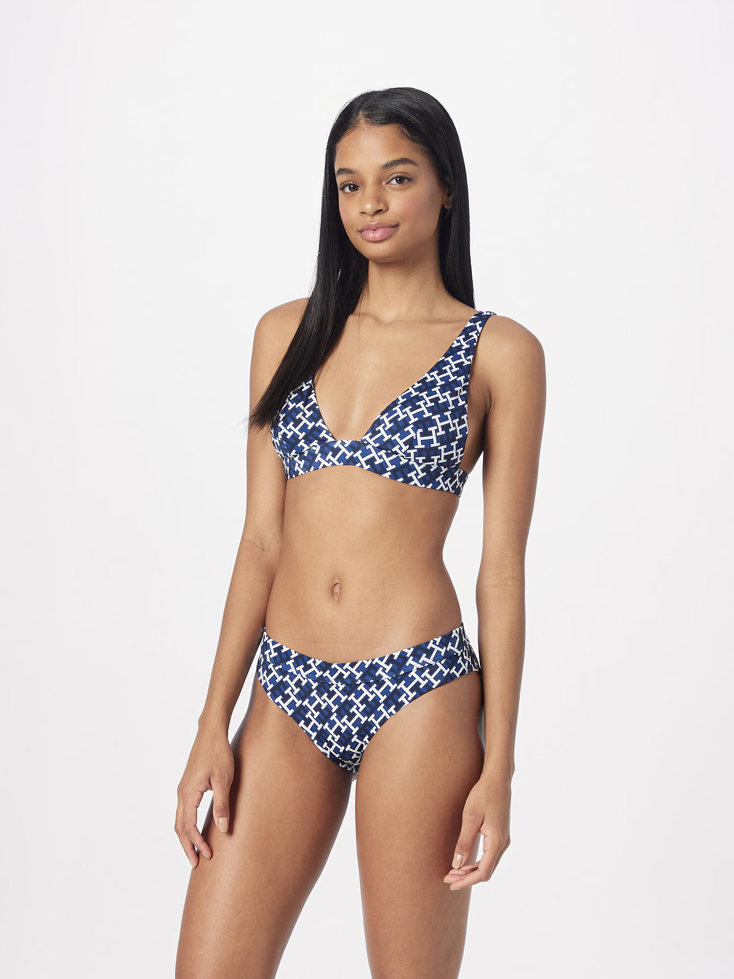 Tommy Hilfiger Underwear Slip costum de baie bleumarin / albastru închis / alb - Pled.ro