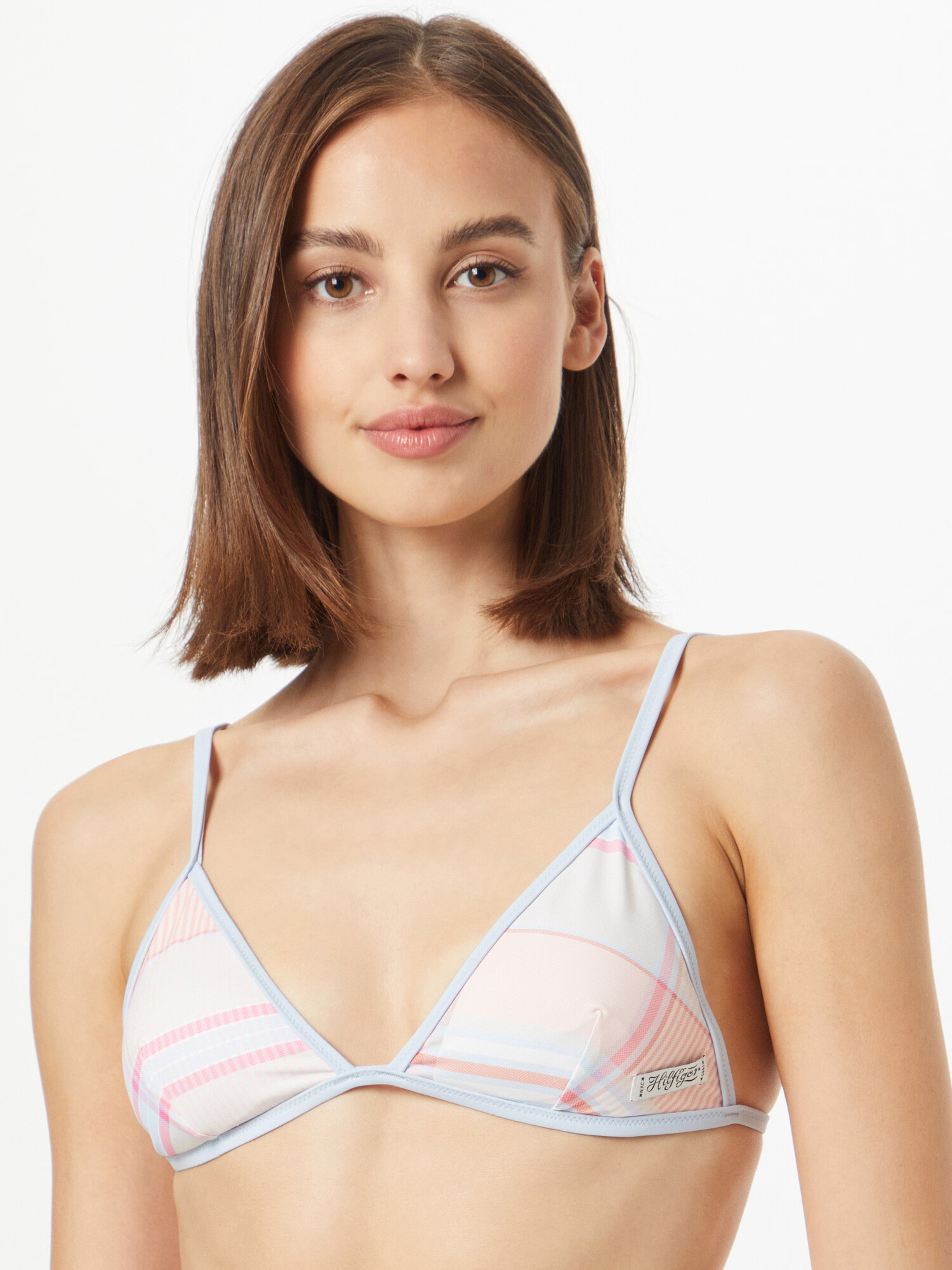 Tommy Hilfiger Underwear Sutien costum de baie albastru deschis / ciclam / roz pal / alb - Pled.ro