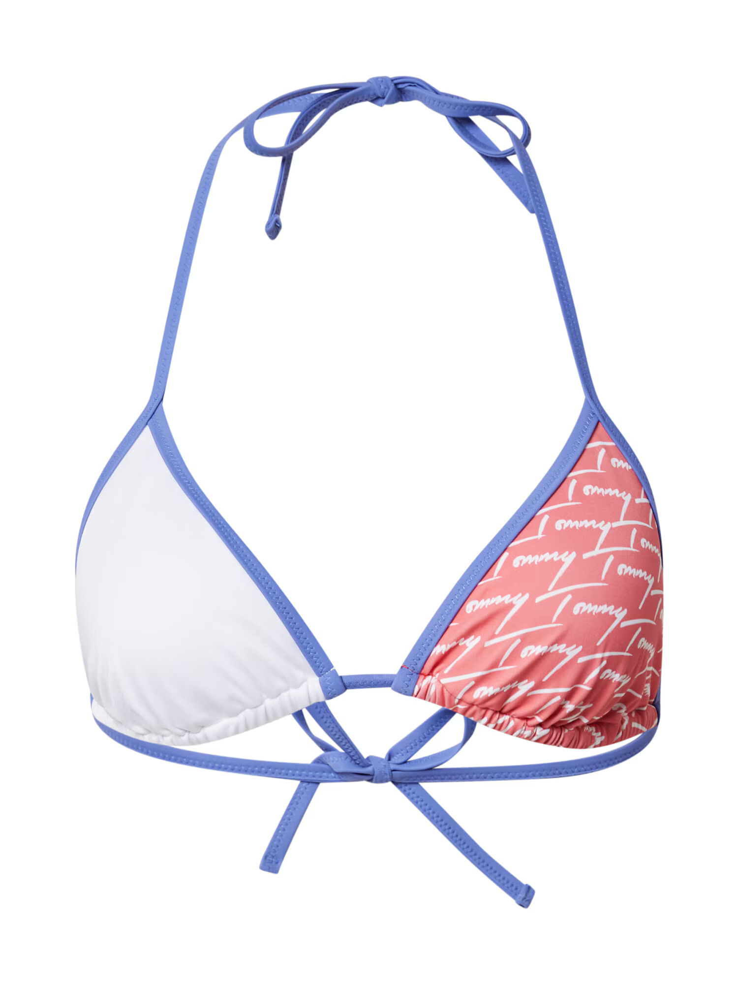 Tommy Hilfiger Underwear Sutien costum de baie albastru fumuriu / roz pitaya / alb - Pled.ro