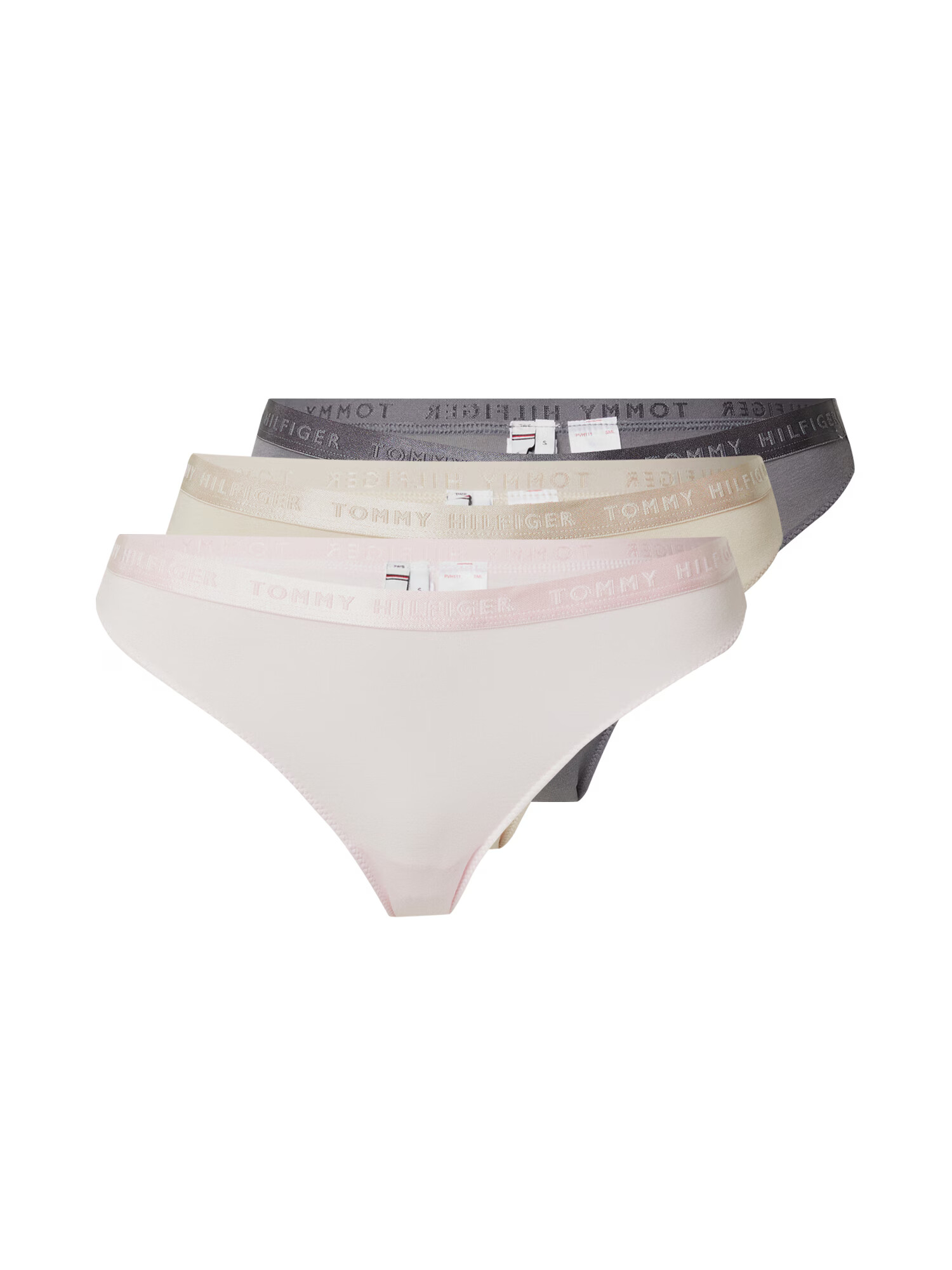 TOMMY HILFIGER Tanga bej / albastru fumuriu / roz pastel - Pled.ro