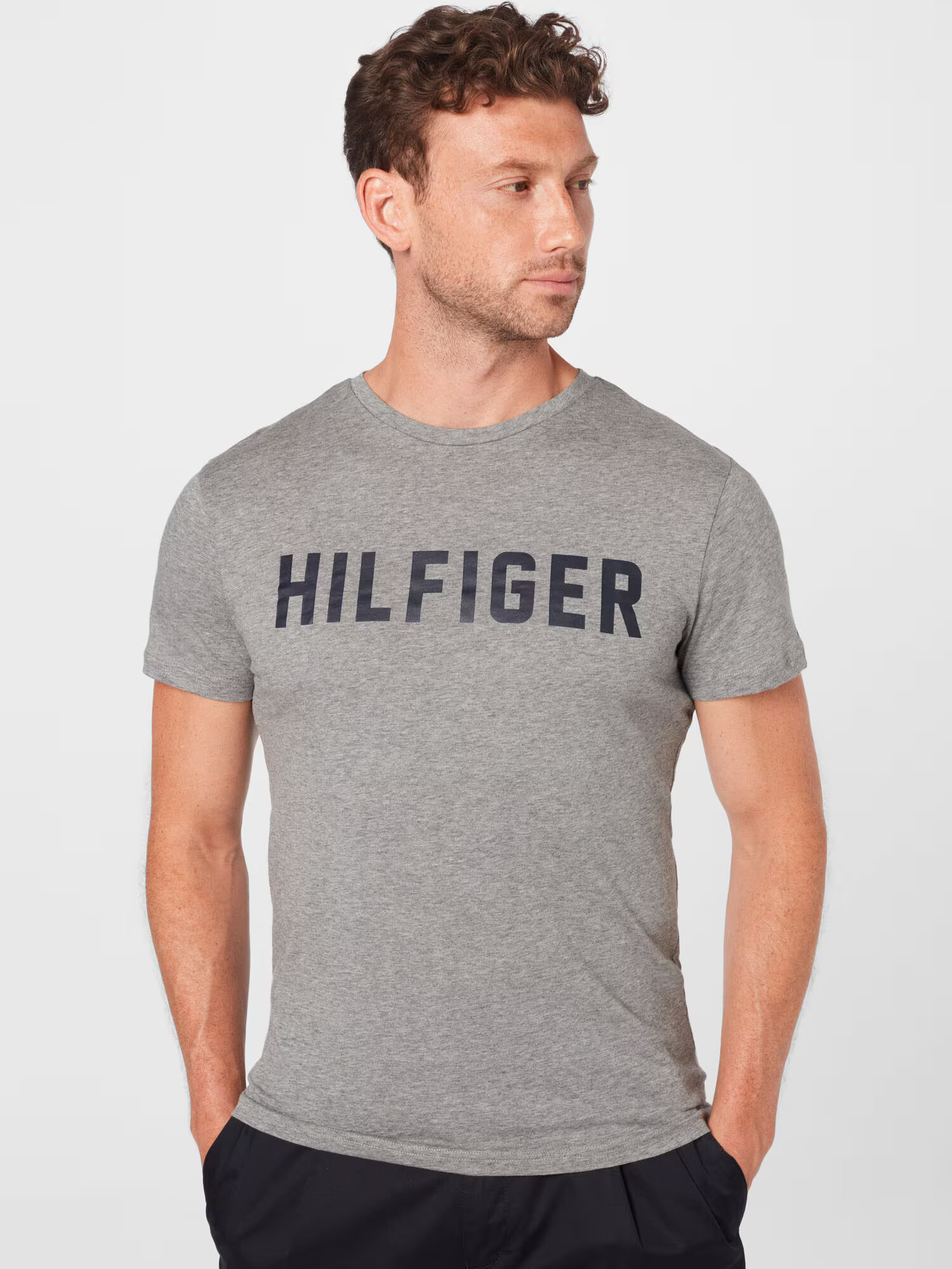 Tommy Hilfiger Underwear Tricou bleumarin / gri amestecat - Pled.ro