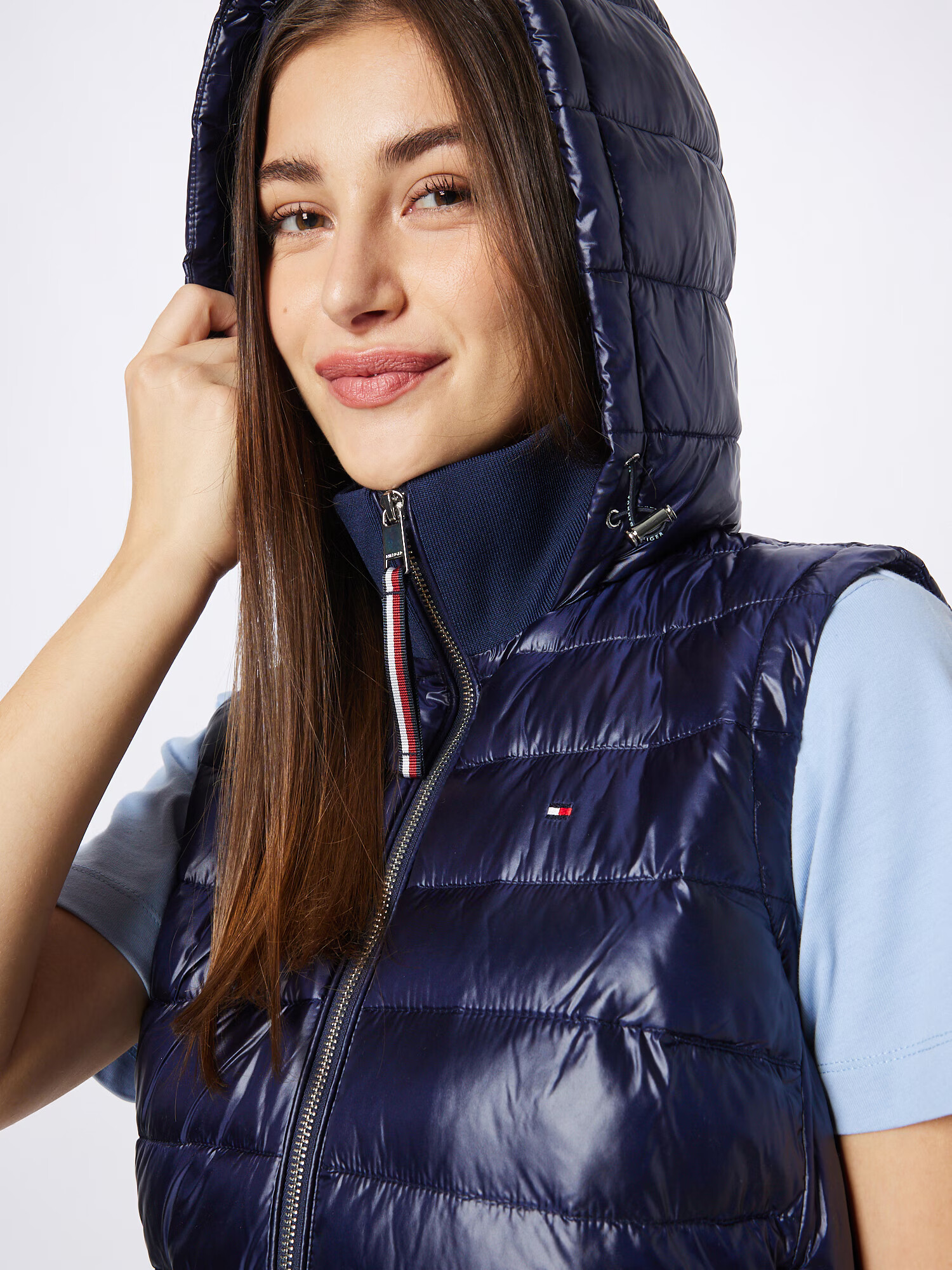 TOMMY HILFIGER Vestă bleumarin / albastru ultramarin / sângeriu / alb - Pled.ro