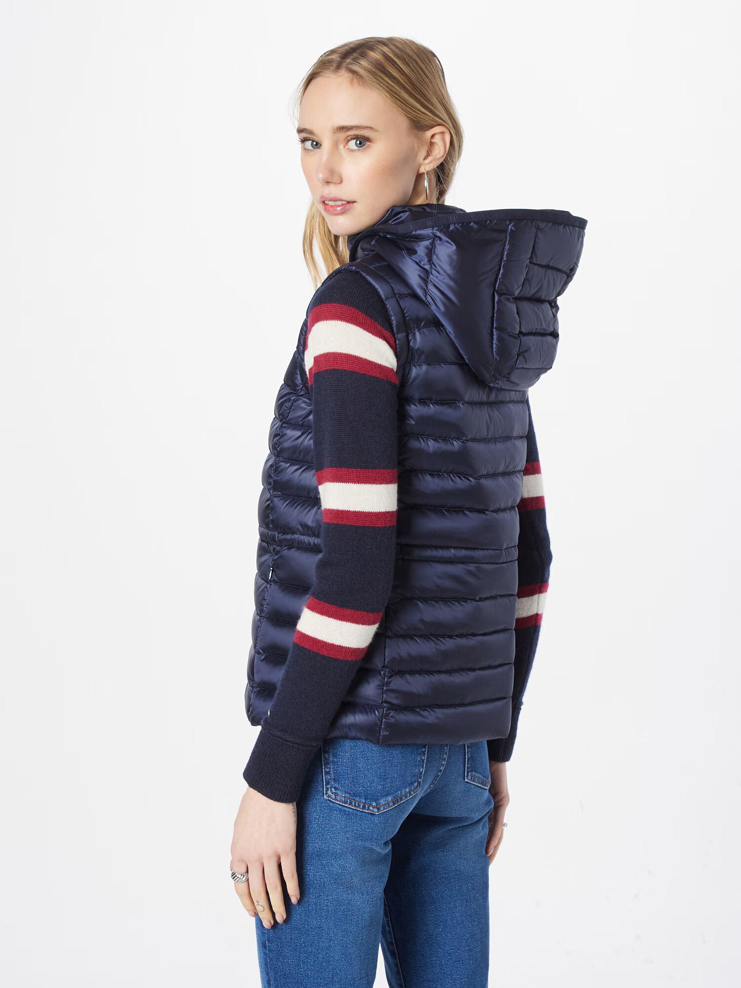 TOMMY HILFIGER Vestă bleumarin / roșu / alb - Pled.ro