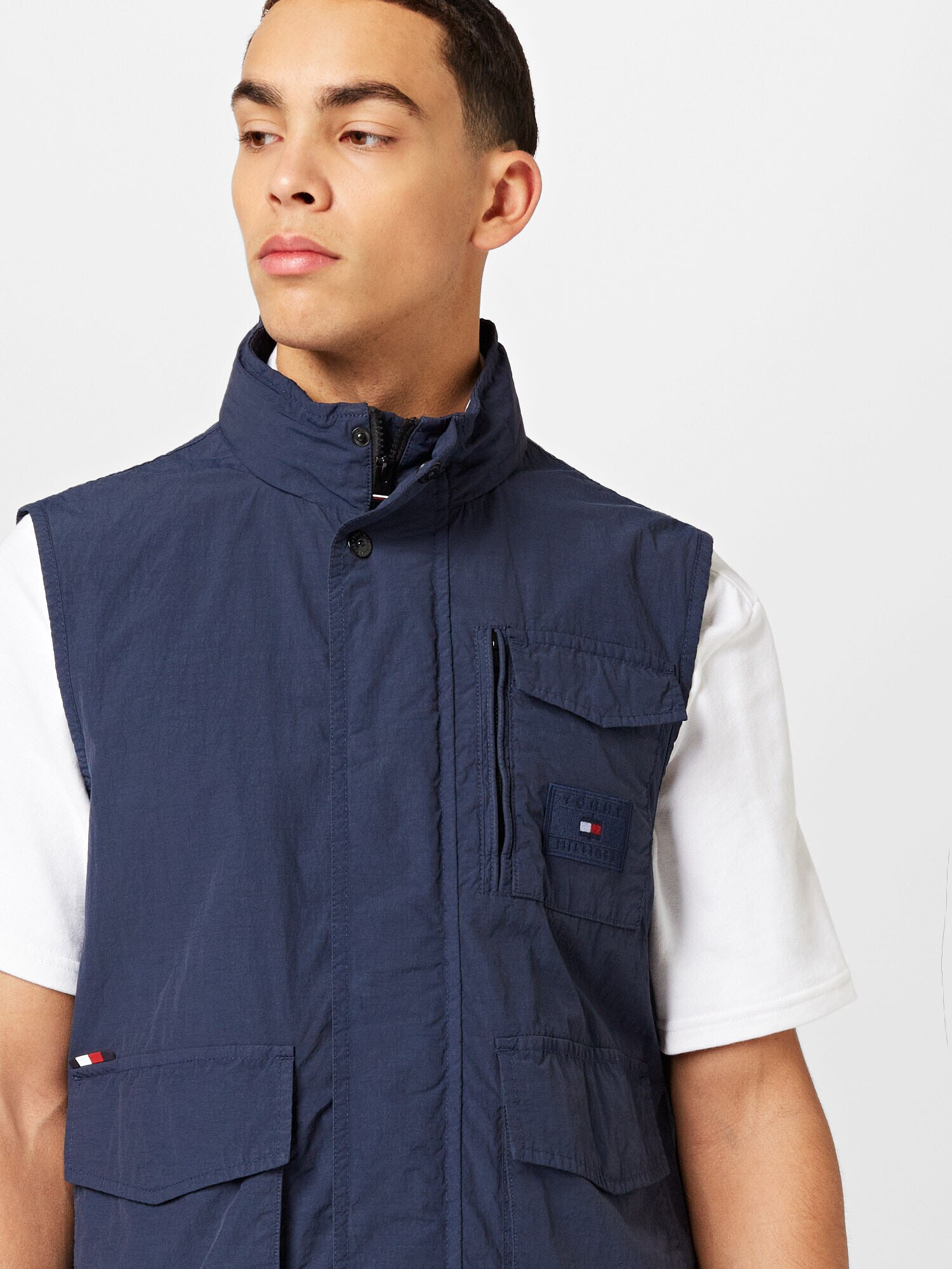 TOMMY HILFIGER Vestă bleumarin / roșu / alb - Pled.ro