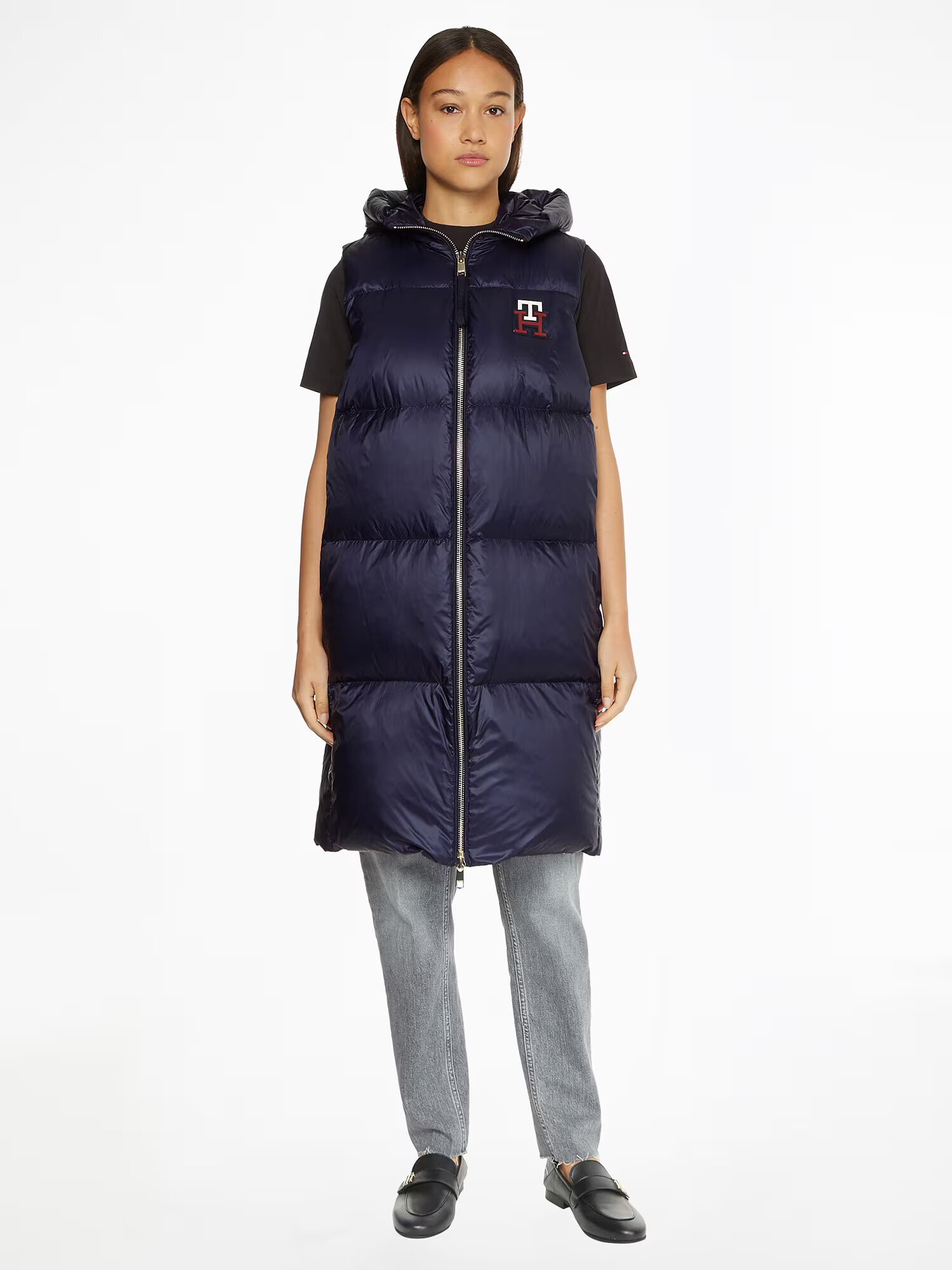 TOMMY HILFIGER Vestă 'Monogram' bleumarin / roșu / alb - Pled.ro