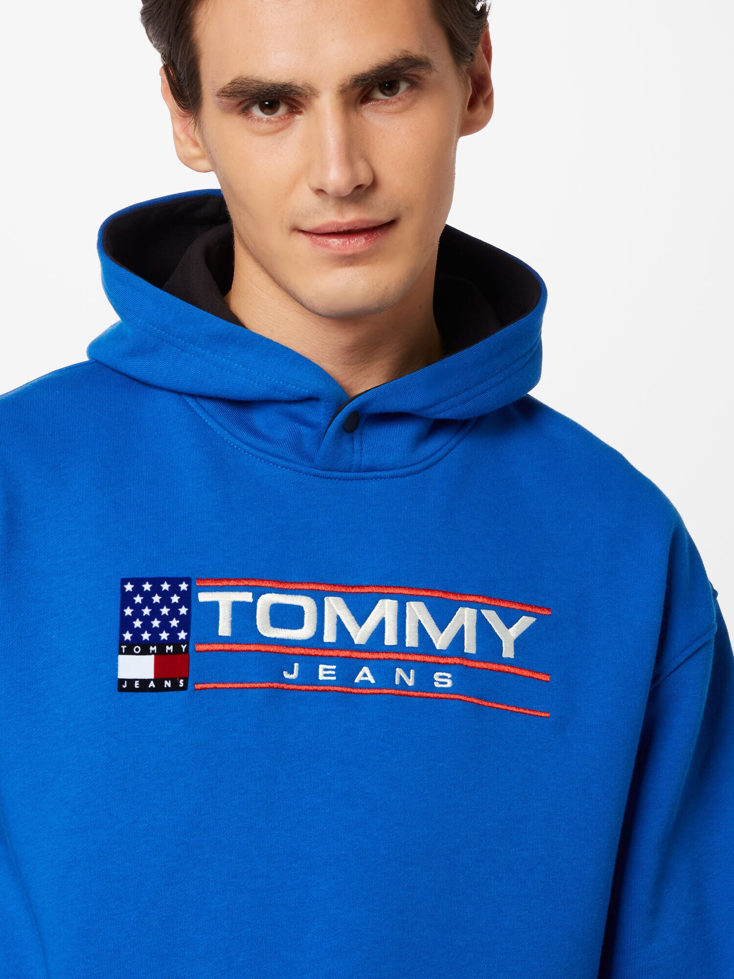 Tommy Jeans Bluză de molton 'Modern Sport' albastru / bleumarin / roșu / alb - Pled.ro