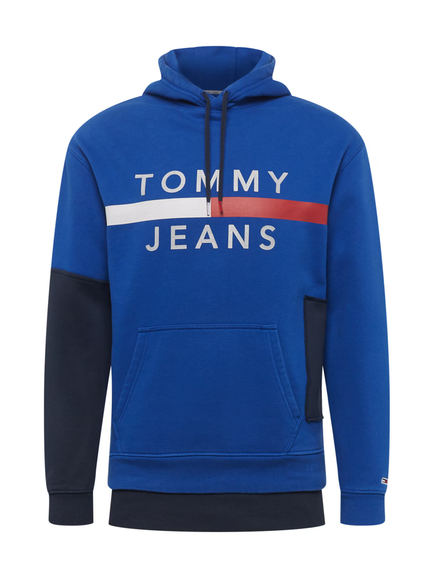 Tommy Jeans Bluză de molton albastru / bleumarin / roșu / alb - Pled.ro