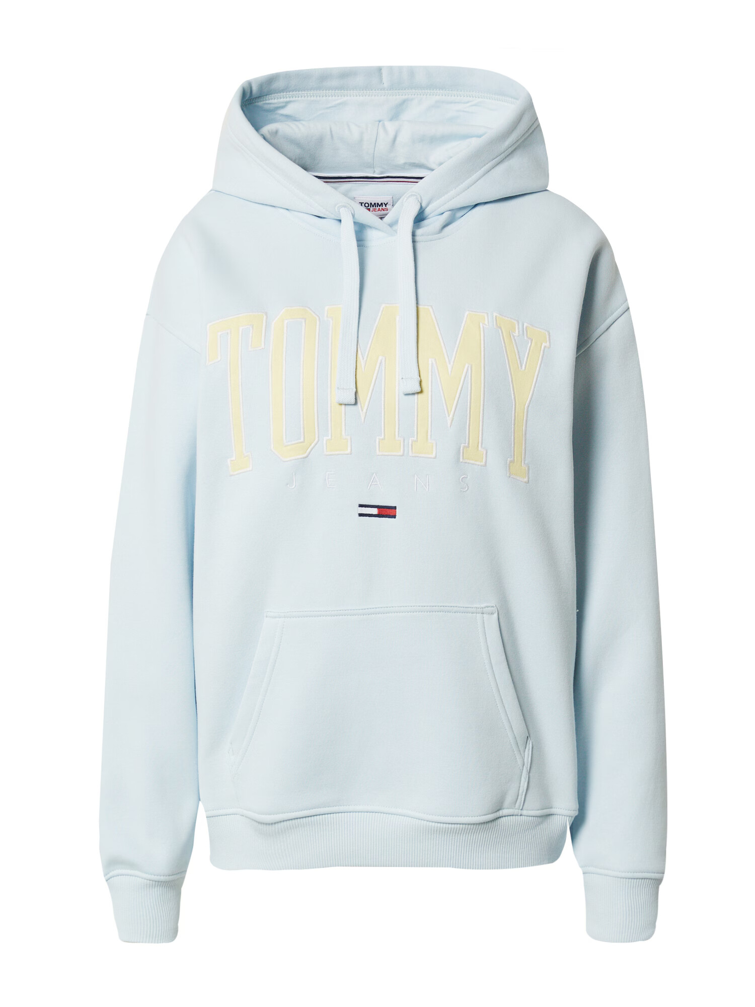 Tommy Jeans Bluză de molton albastru deschis / albastru închis / galben deschis / roșu intens - Pled.ro