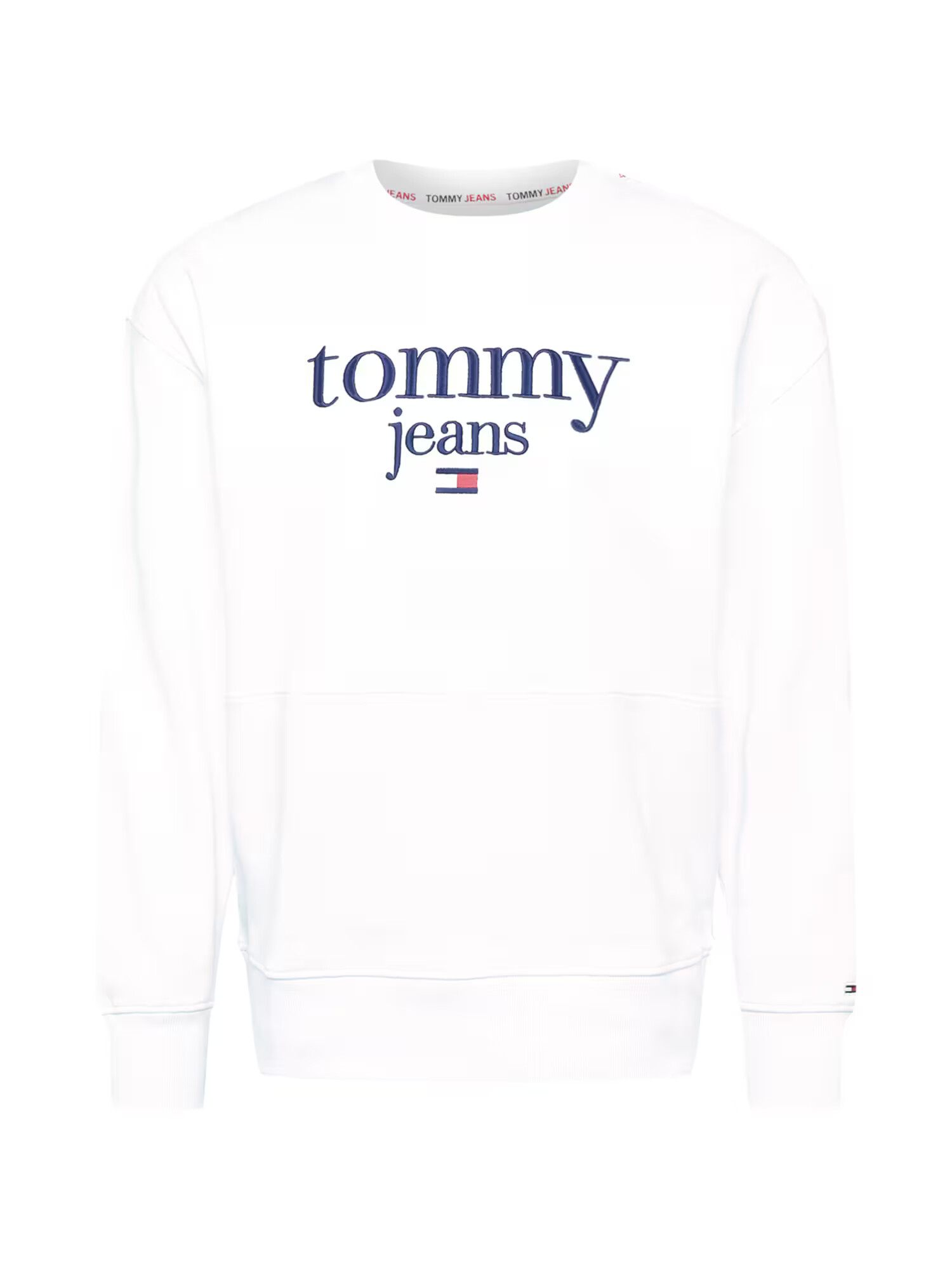 Tommy Jeans Bluză de molton albastru marin / alb - Pled.ro