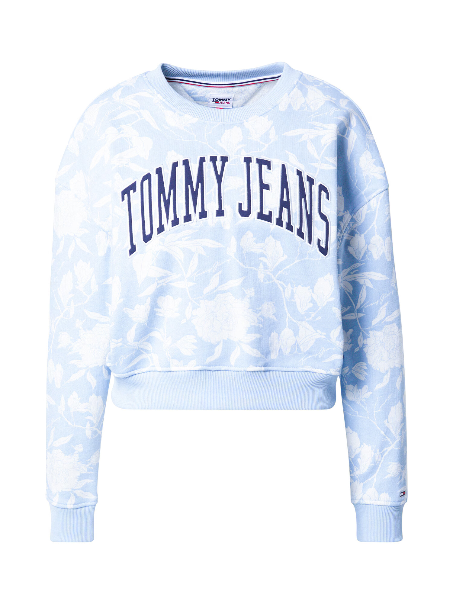 Tommy Jeans Bluză de molton albastru marin / albastru deschis / alb - Pled.ro