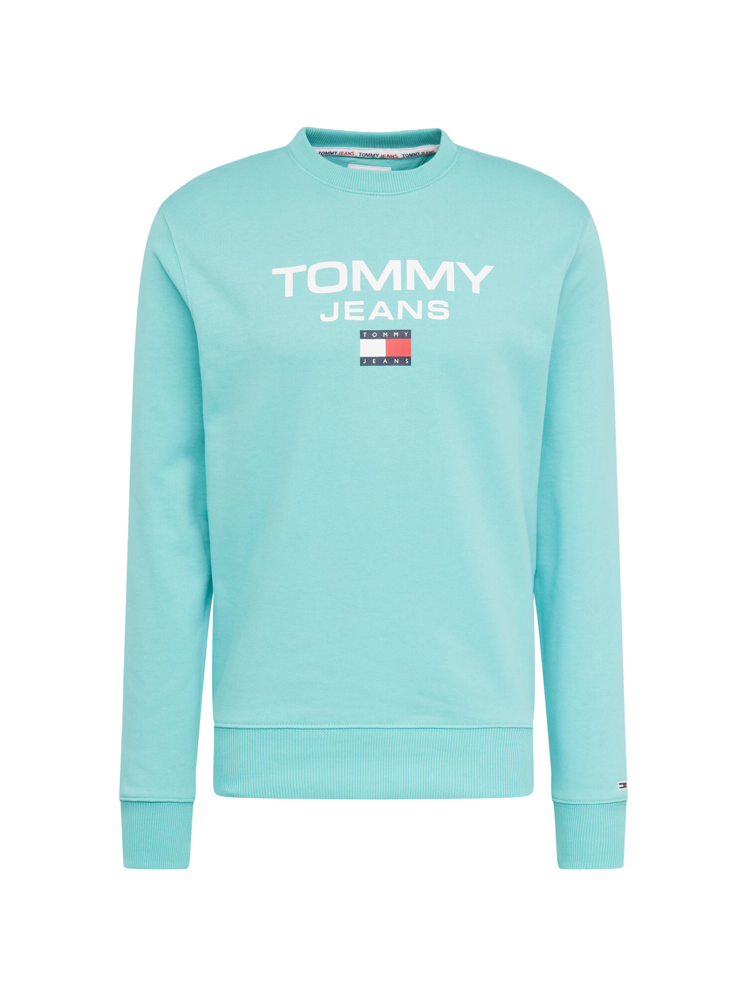 Tommy Jeans Bluză de molton albastru noapte / albastru aqua / roșu deschis / alb - Pled.ro