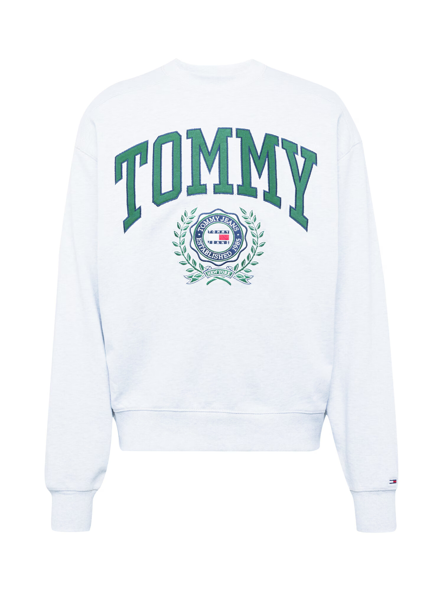 Tommy Jeans Bluză de molton albastru noapte / gri amestecat / verde pin / roșu / alb - Pled.ro