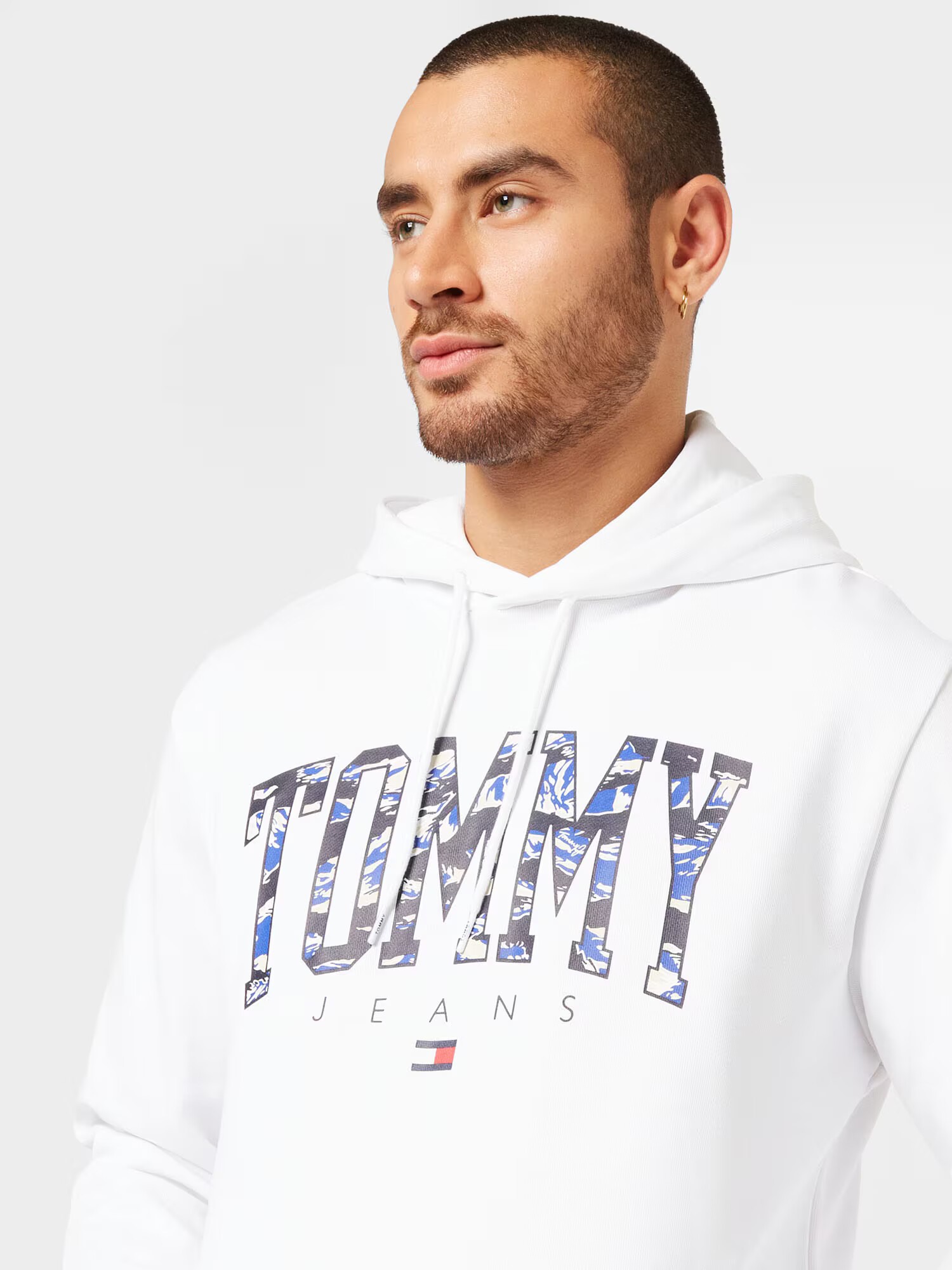 Tommy Jeans Bluză de molton albastru / roșu / negru / alb - Pled.ro