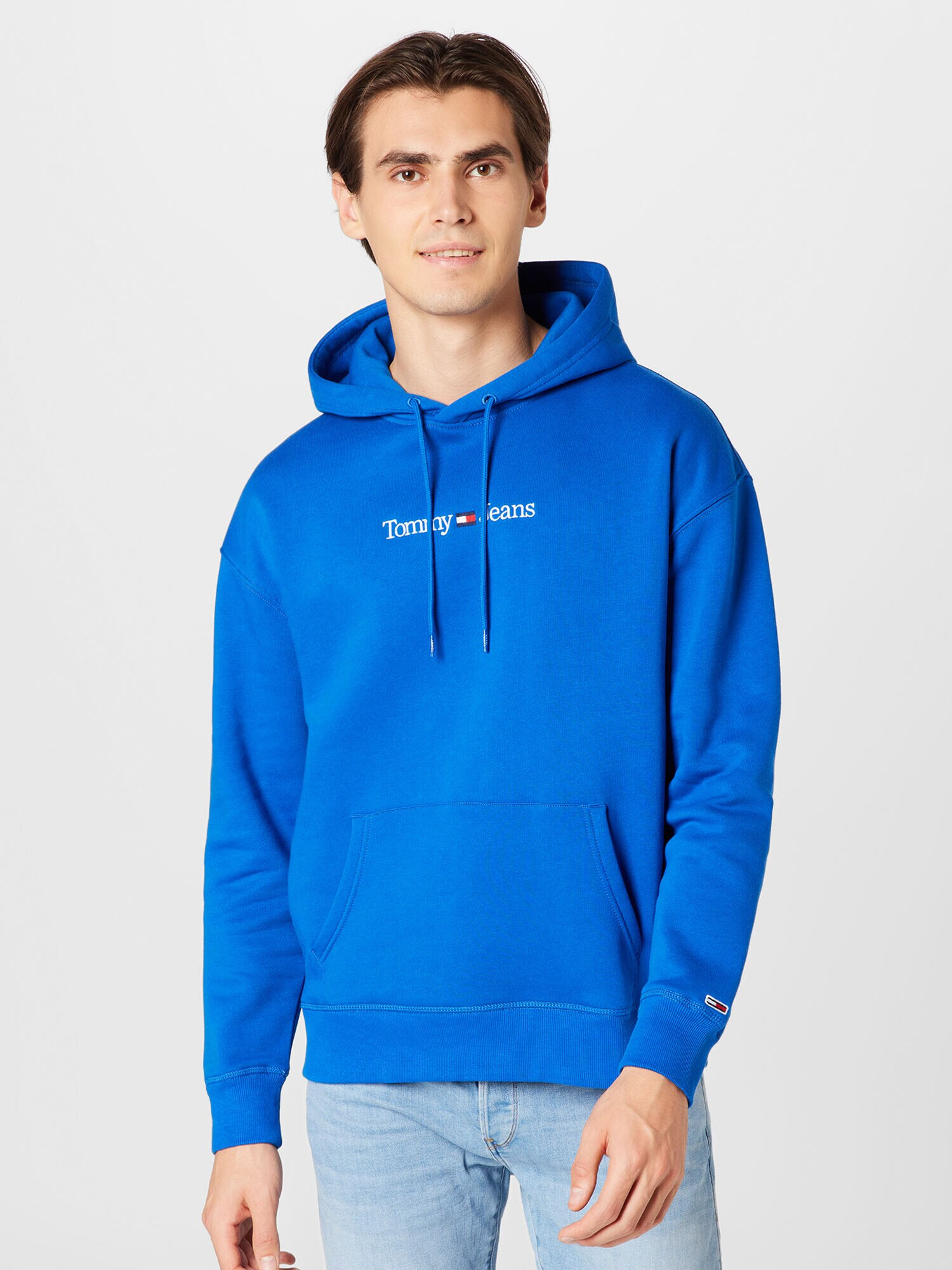 Tommy Jeans Bluză de molton bleumarin / albastru închis / roșu / alb - Pled.ro