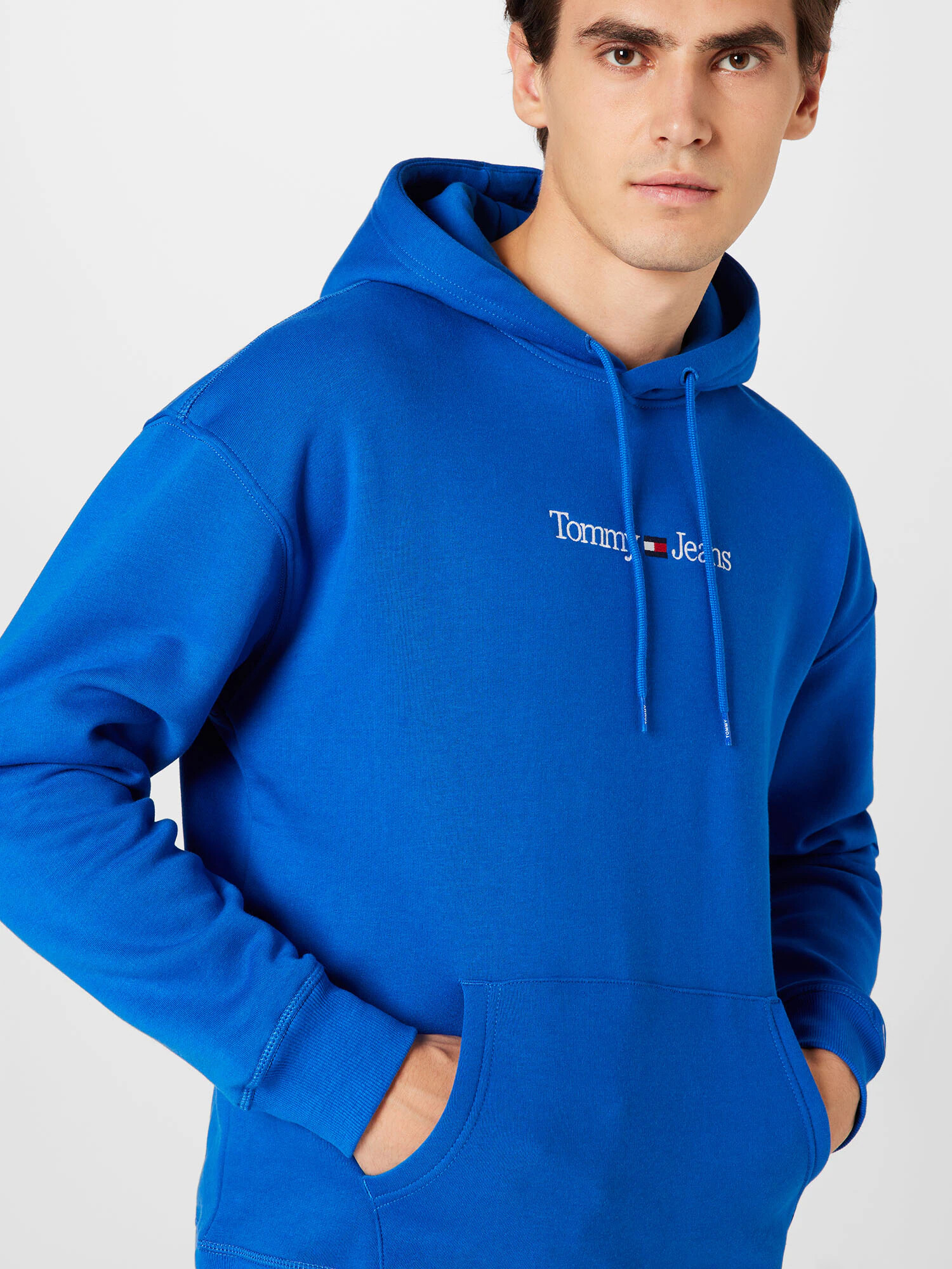 Tommy Jeans Bluză de molton bleumarin / albastru închis / roșu / alb - Pled.ro