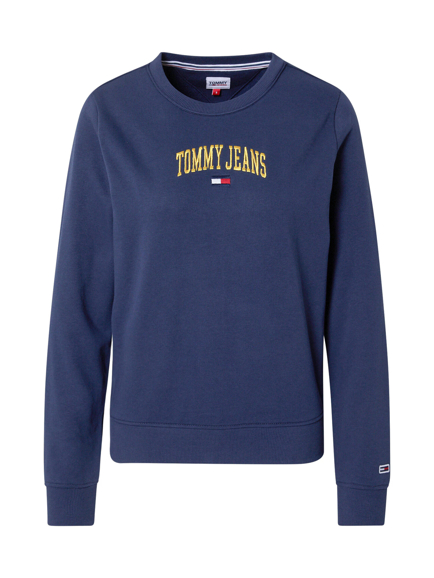 Tommy Jeans Bluză de molton bleumarin / auriu / roșu / alb - Pled.ro