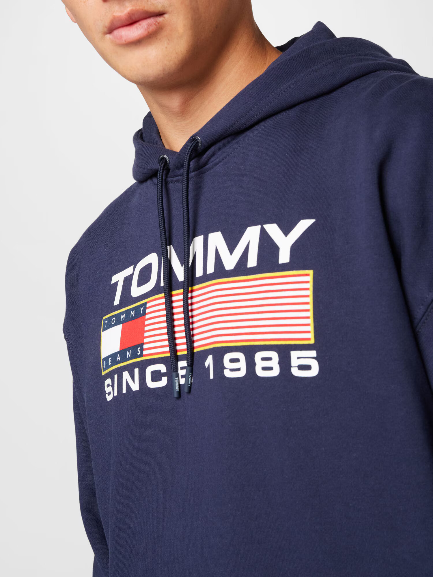 Tommy Jeans Bluză de molton bleumarin / galben / roșu / alb - Pled.ro