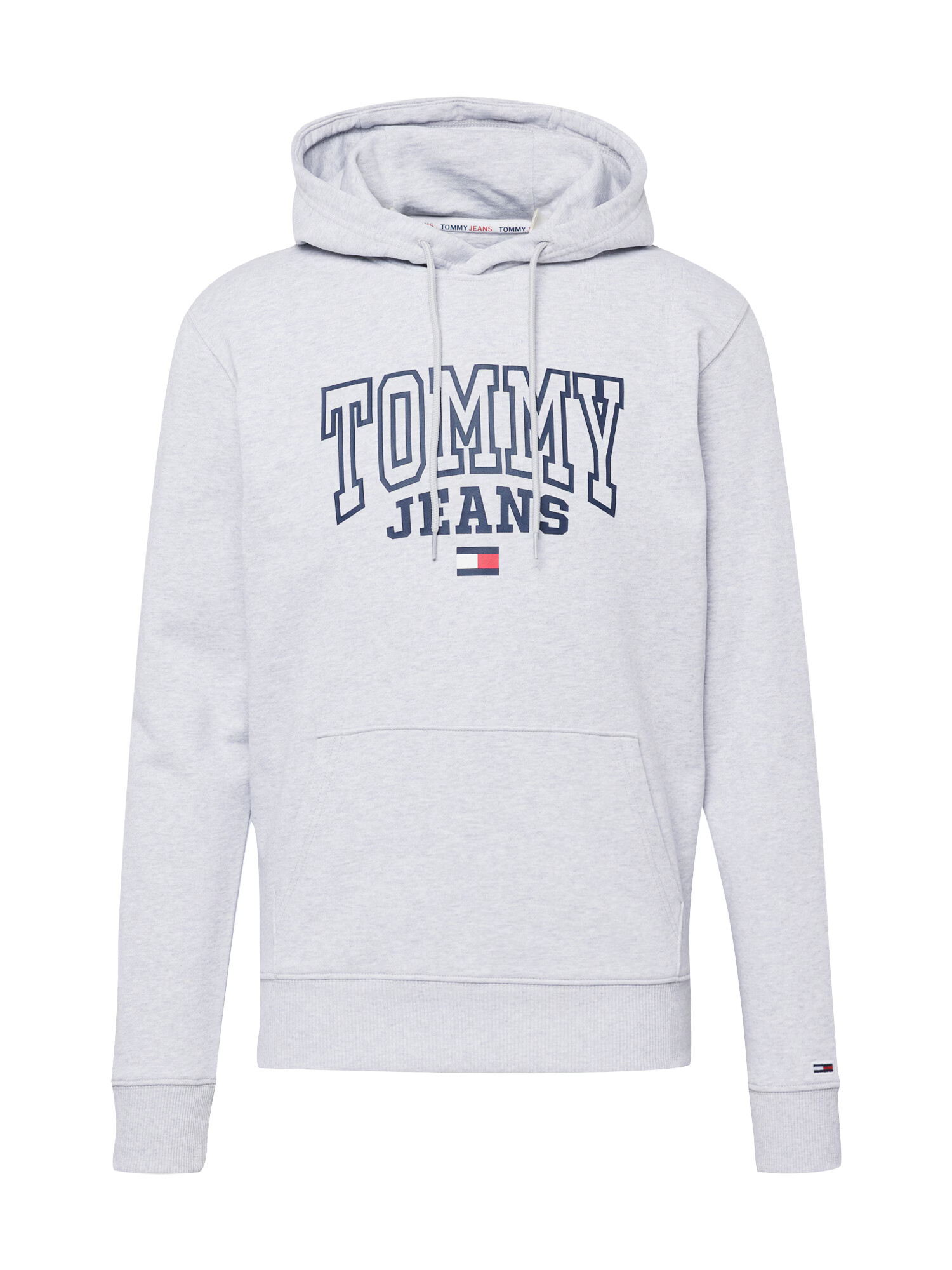 Tommy Jeans Bluză de molton bleumarin / gri argintiu / roșu / alb - Pled.ro