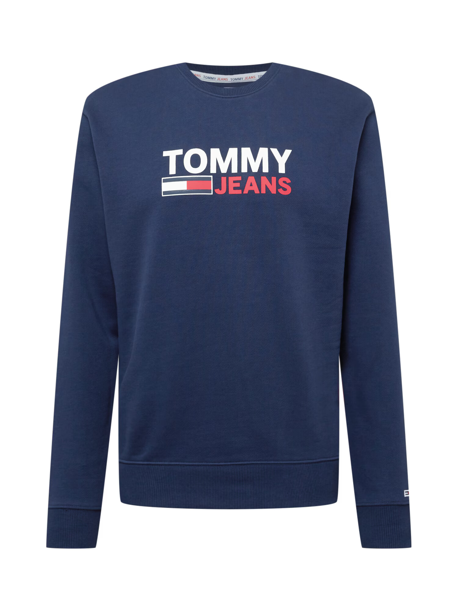 Tommy Jeans Bluză de molton bleumarin / roșu / alb - Pled.ro