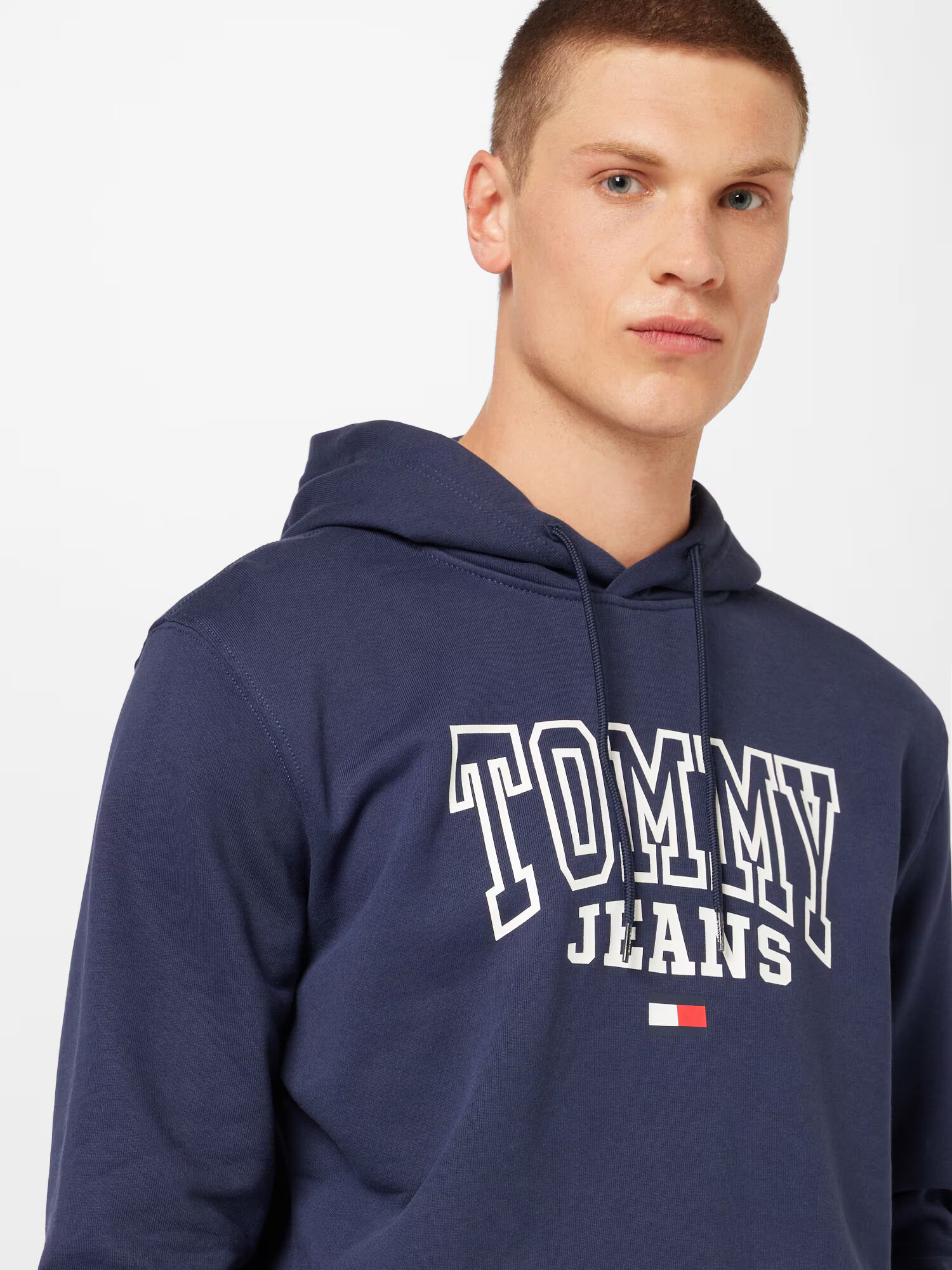 Tommy Jeans Bluză de molton bleumarin / roșu / alb - Pled.ro