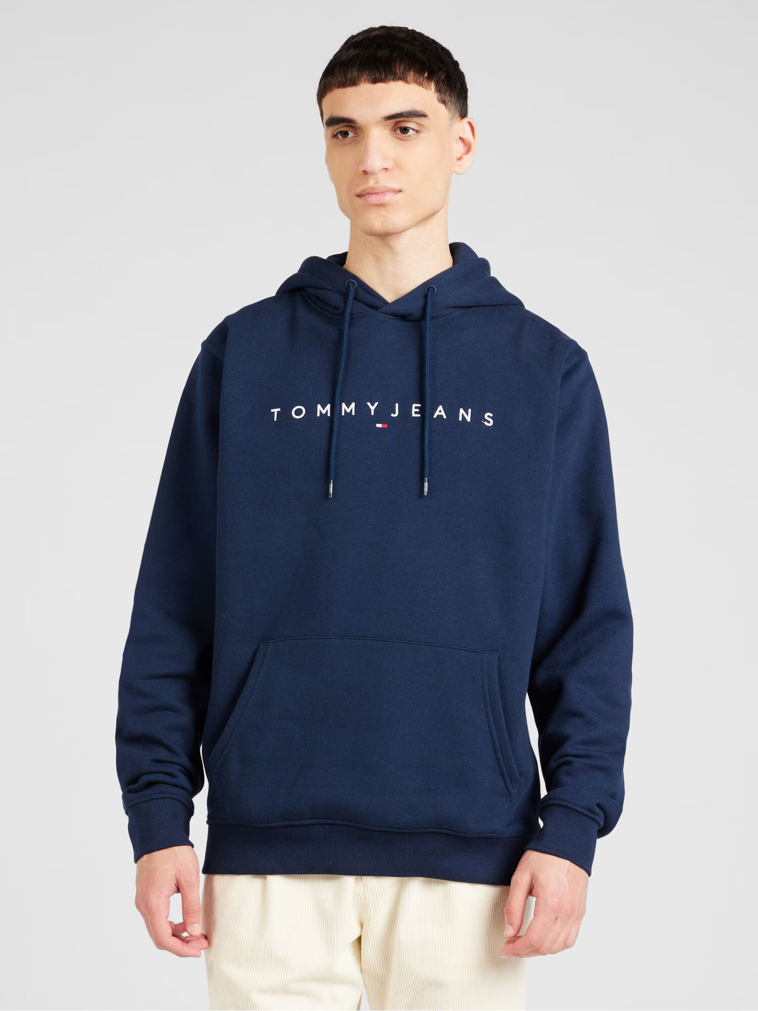 Tommy Jeans Bluză de molton bleumarin / roșu / alb - Pled.ro