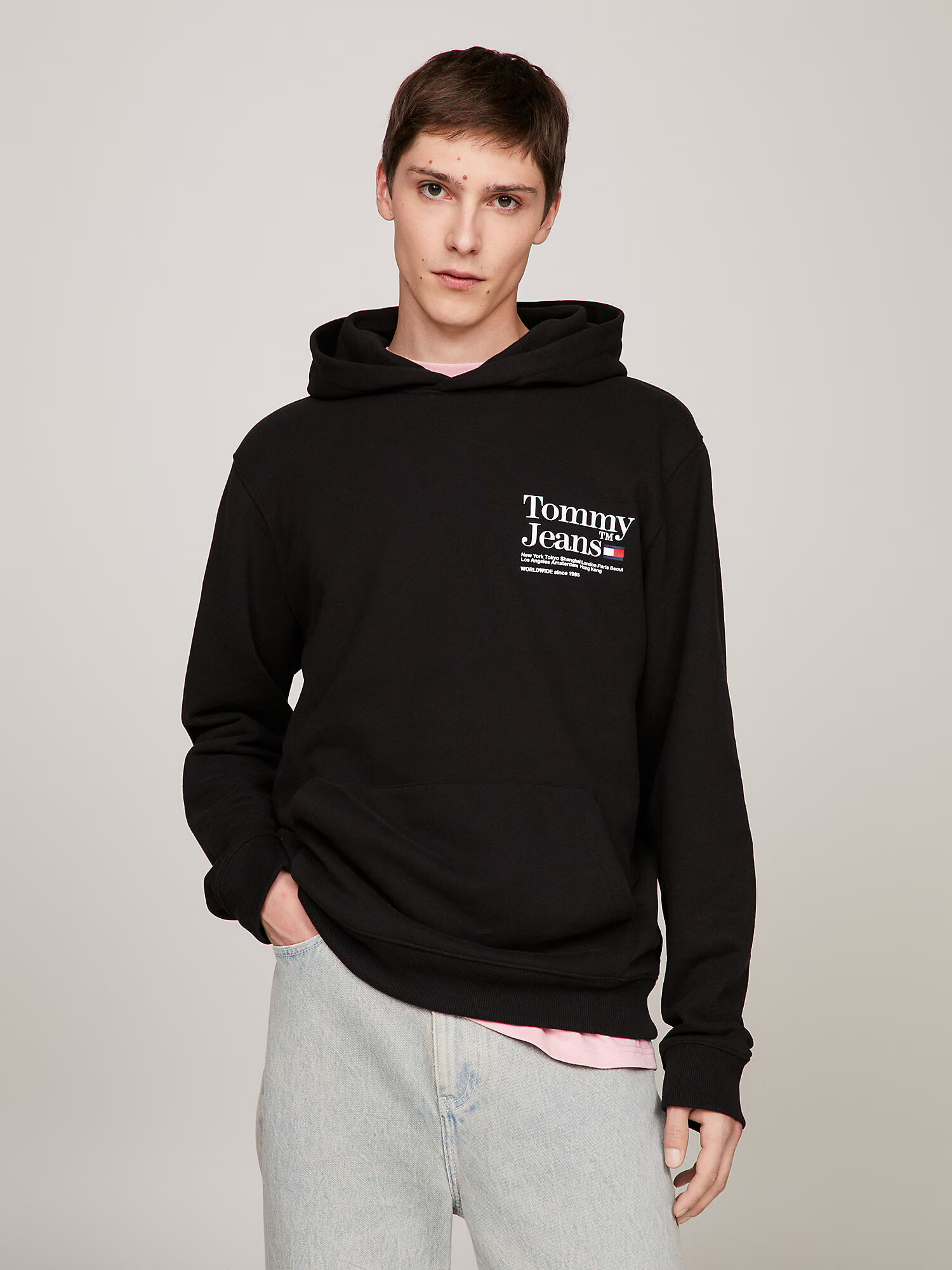 Tommy Jeans Bluză de molton bleumarin / roșu / negru / alb - Pled.ro