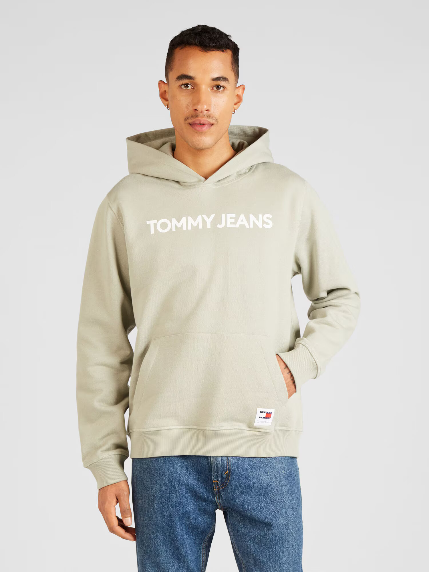 Tommy Jeans Bluză de molton 'CLASSICS' bleumarin / oliv / roșu / alb - Pled.ro