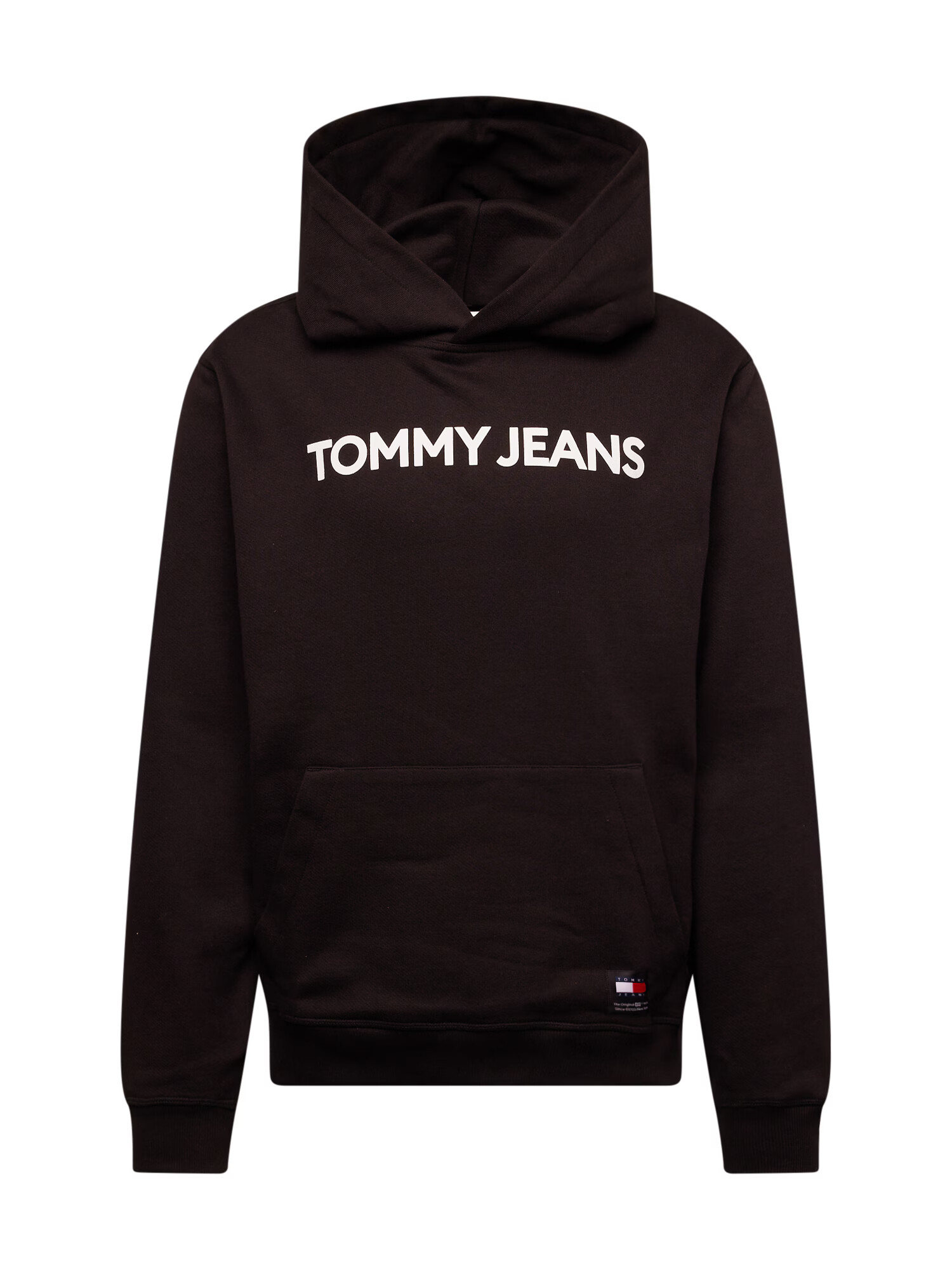 Tommy Jeans Bluză de molton 'CLASSICS' negru / alb - Pled.ro