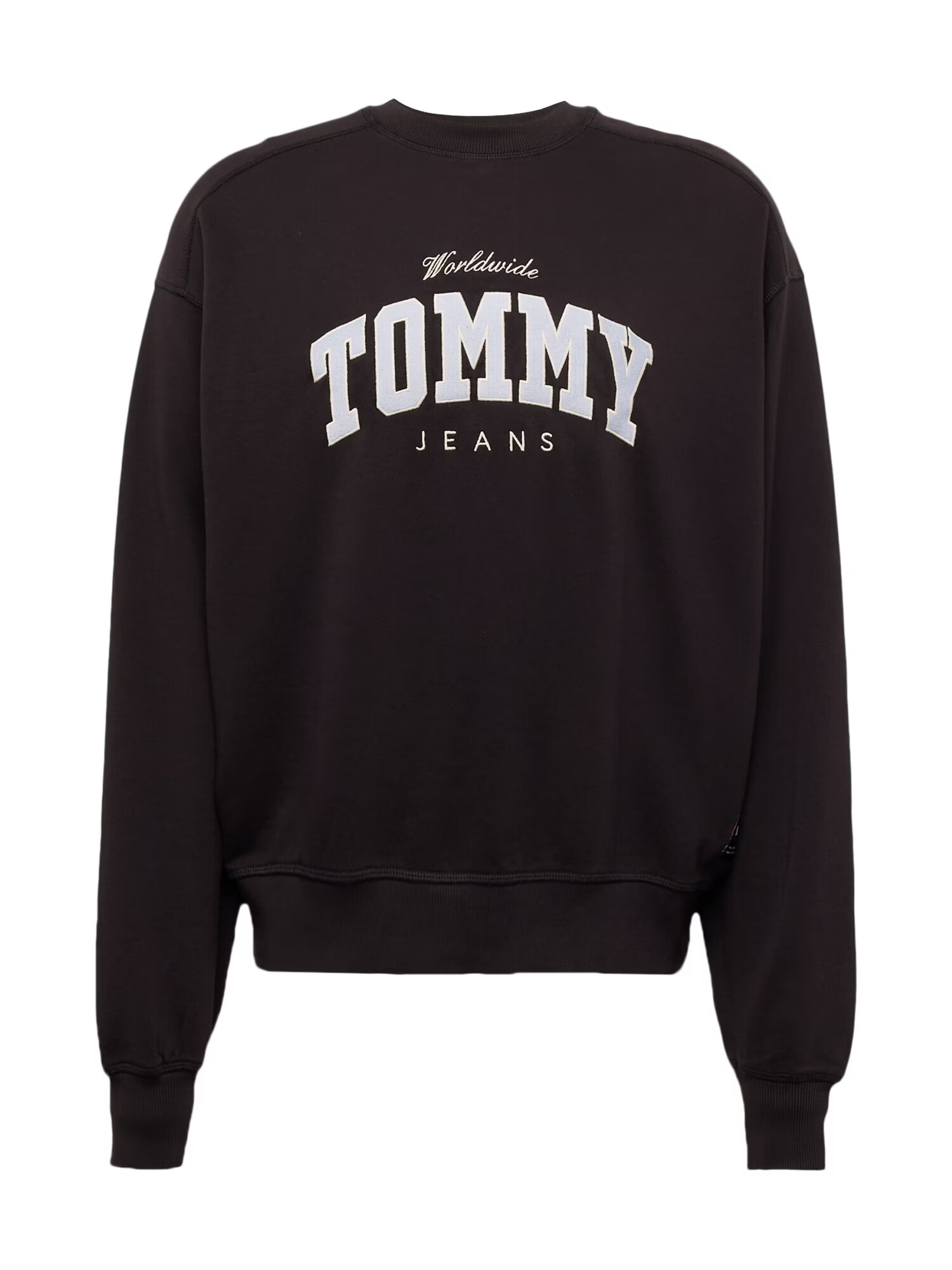 Tommy Jeans Bluză de molton galben pastel / negru / alb - Pled.ro