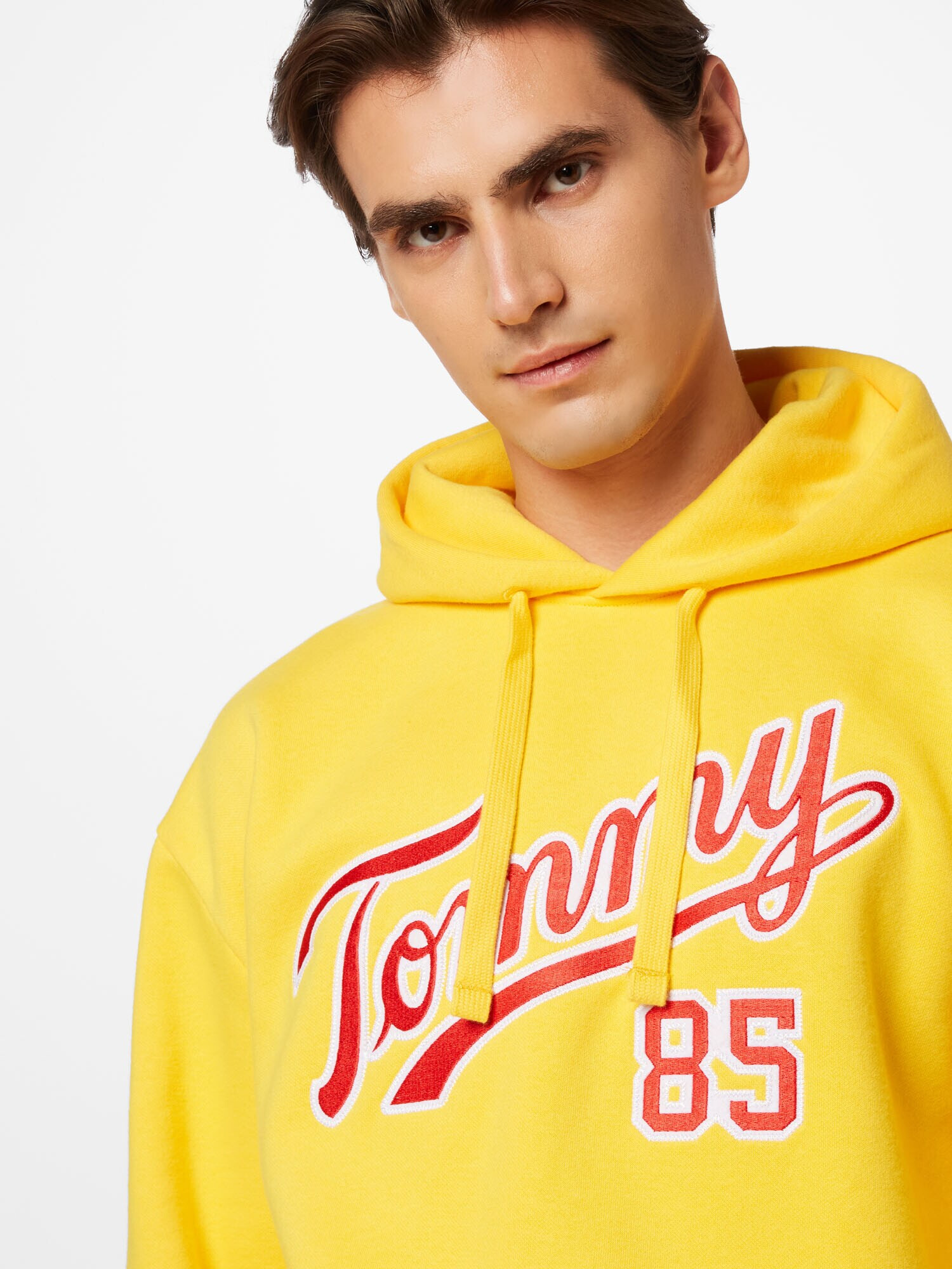 Tommy Jeans Bluză de molton galben / roșu / alb - Pled.ro