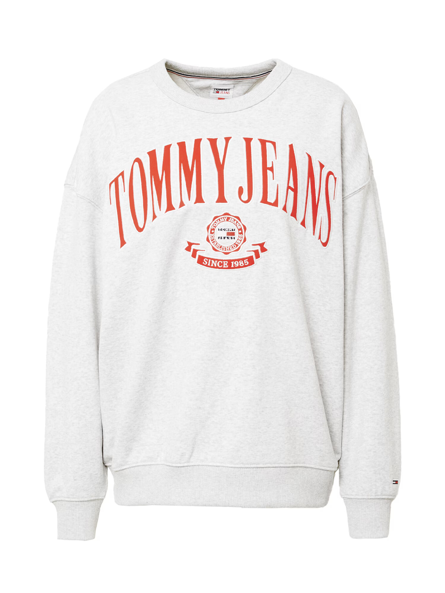 Tommy Jeans Bluză de molton bleumarin / gri amestecat / roșu / alb - Pled.ro