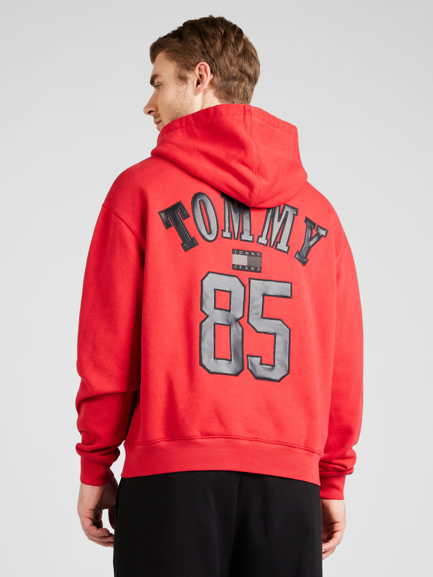 Tommy Jeans Bluză de molton maro / roșu / negru / alb - Pled.ro