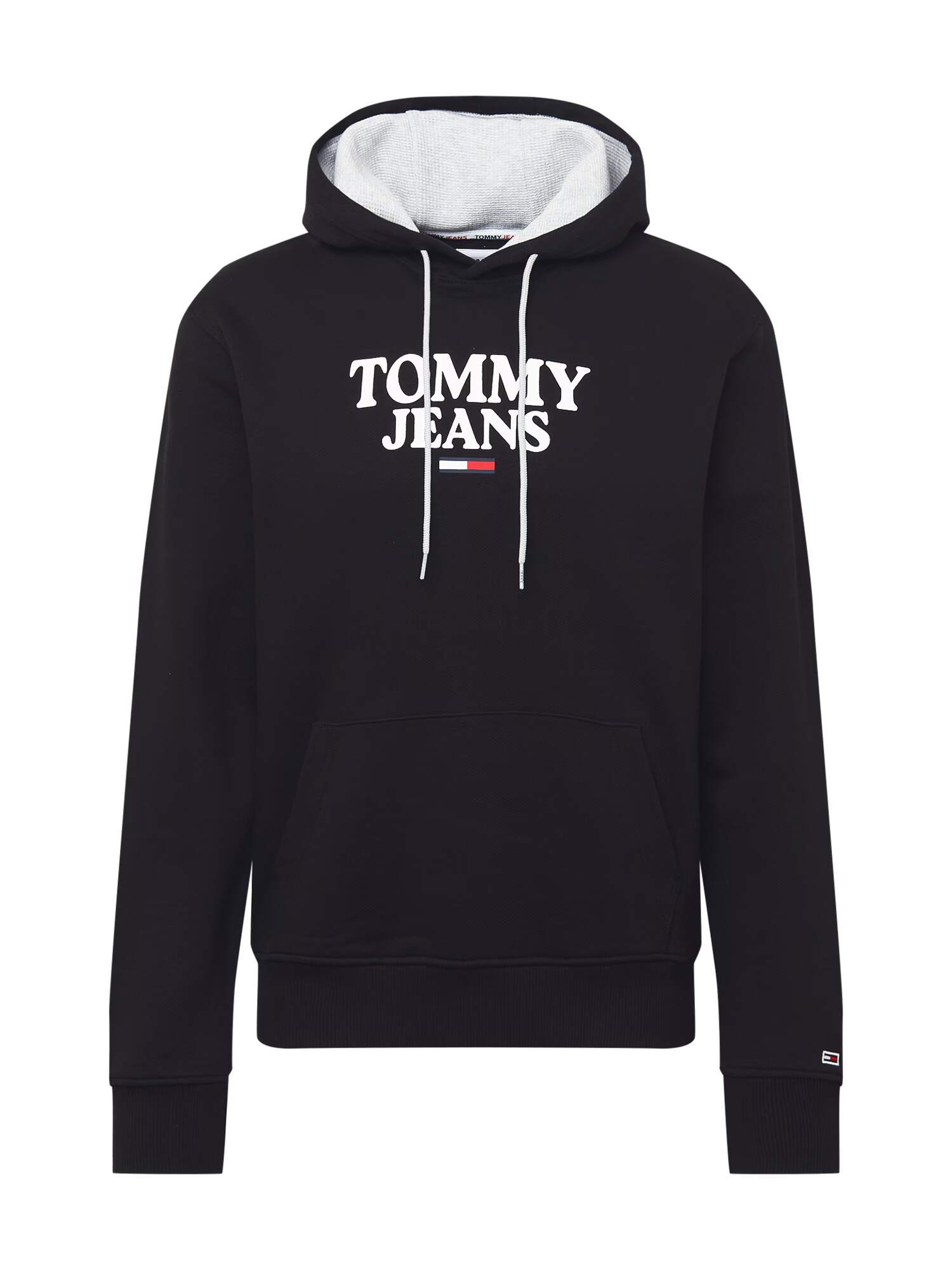 Tommy Jeans Bluză de molton negru / alb - Pled.ro