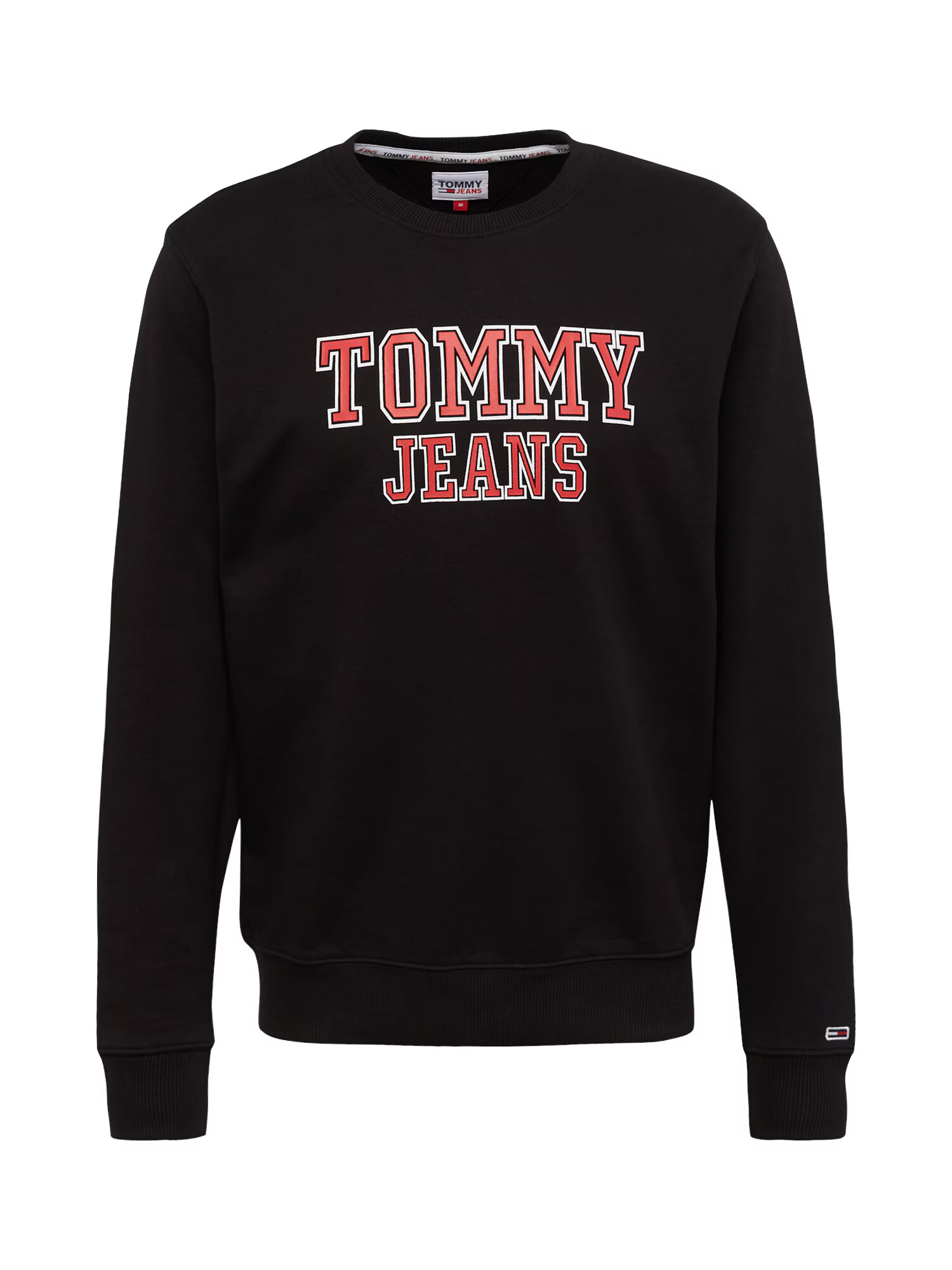 Tommy Jeans Bluză de molton roșu / negru / alb - Pled.ro