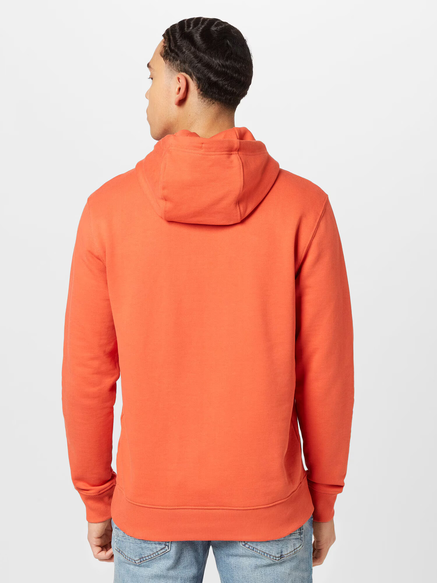 Tommy Jeans Bluză de molton roșu orange / alb - Pled.ro